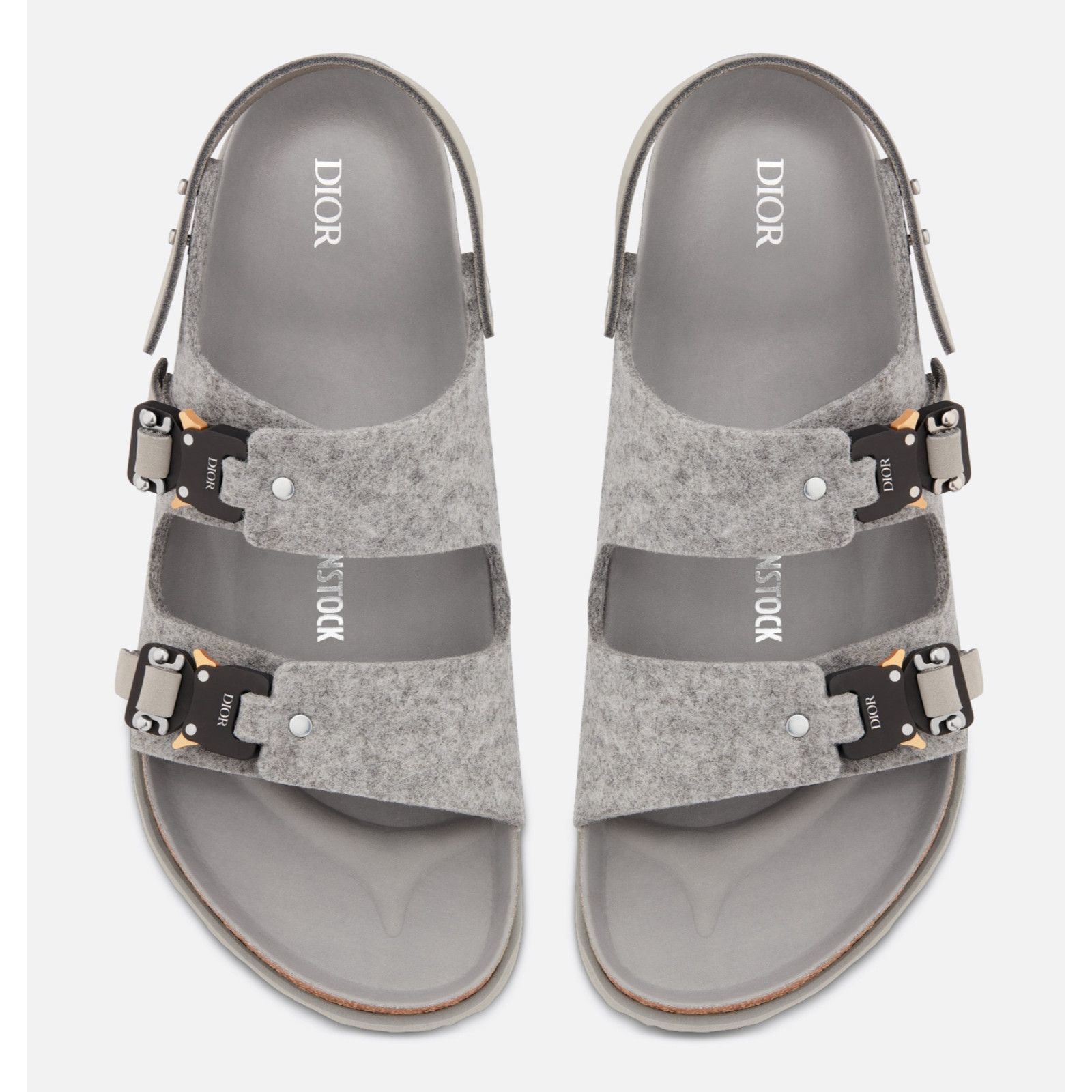 Dior Dior By Birkenstock Milano Wool Slingback Buckle Flat 44 11 Size US 11 / EU 44 - 6 Thumbnail