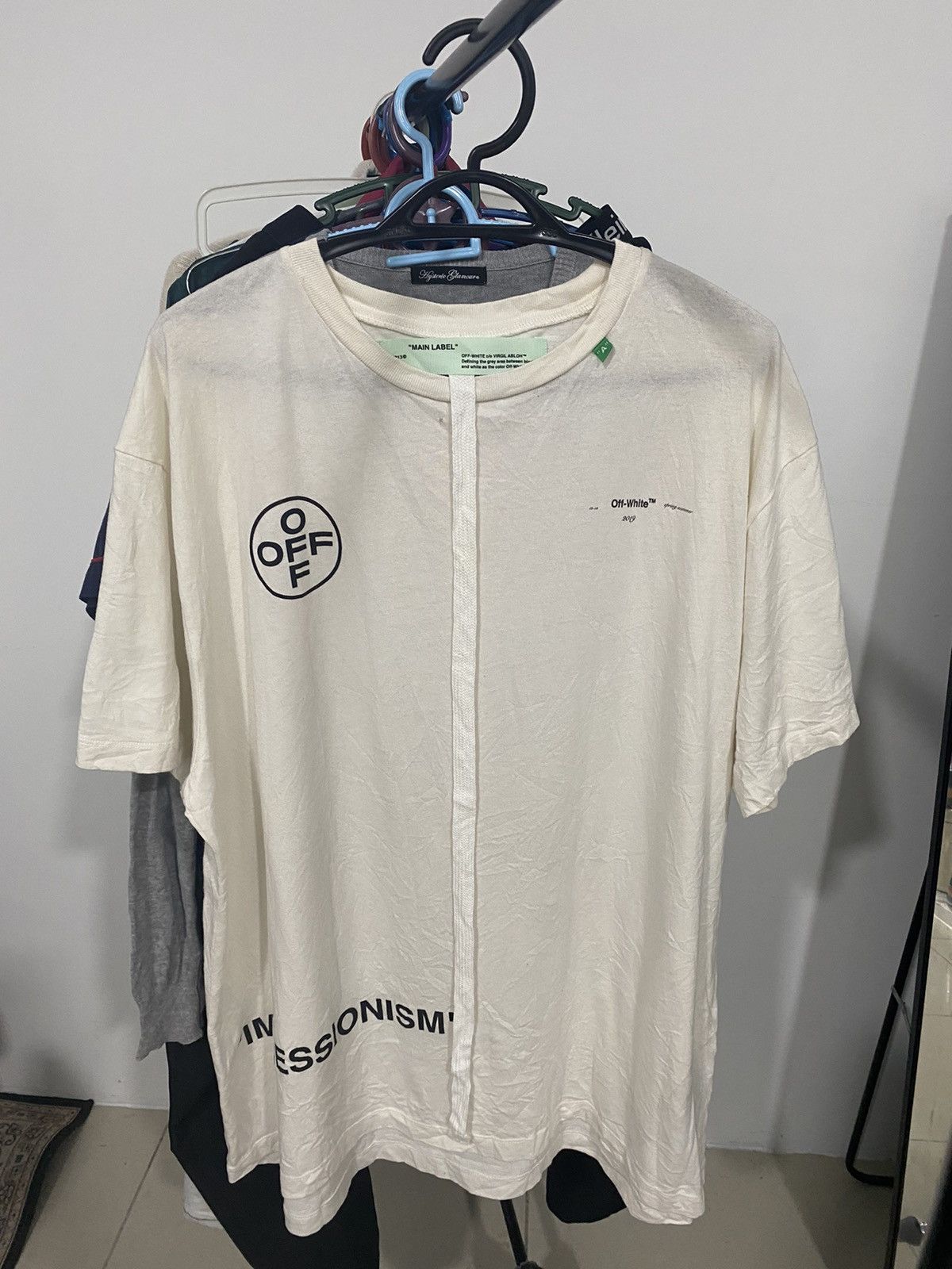 Off-White Off White "IMPRESSIONISM" Stencil Tee Big Embroided Size US S / EU 44-46 / 1 - 3 Thumbnail
