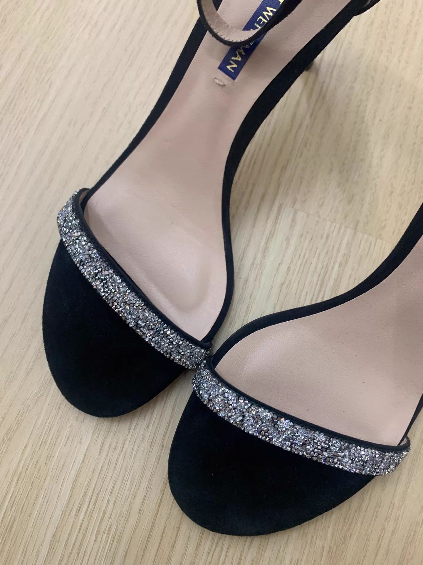 Stuart Weitzman STUART WEITZMAN blk Strappy Heel Sandals 39EU New Size US 8.5 / IT 38.5 - 3 Thumbnail