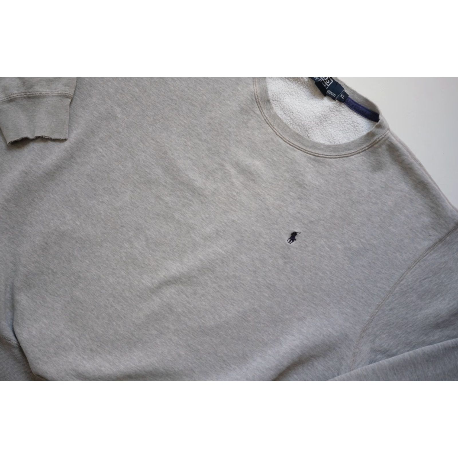 Ralph Lauren VINTAGE RALPH LAUREN POLO SWEATSHIRT CREWNECK COTTON GRAY XL MEN 90s SPORTS LOGO PULLOVER Size US XL / EU 56 / 4 - 5 Thumbnail