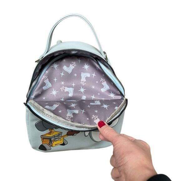 Disney Disney Pixar WALL-E Chibi WALL-E & EVE Mini Backpack Blue Size ONE SIZE - 3 Thumbnail