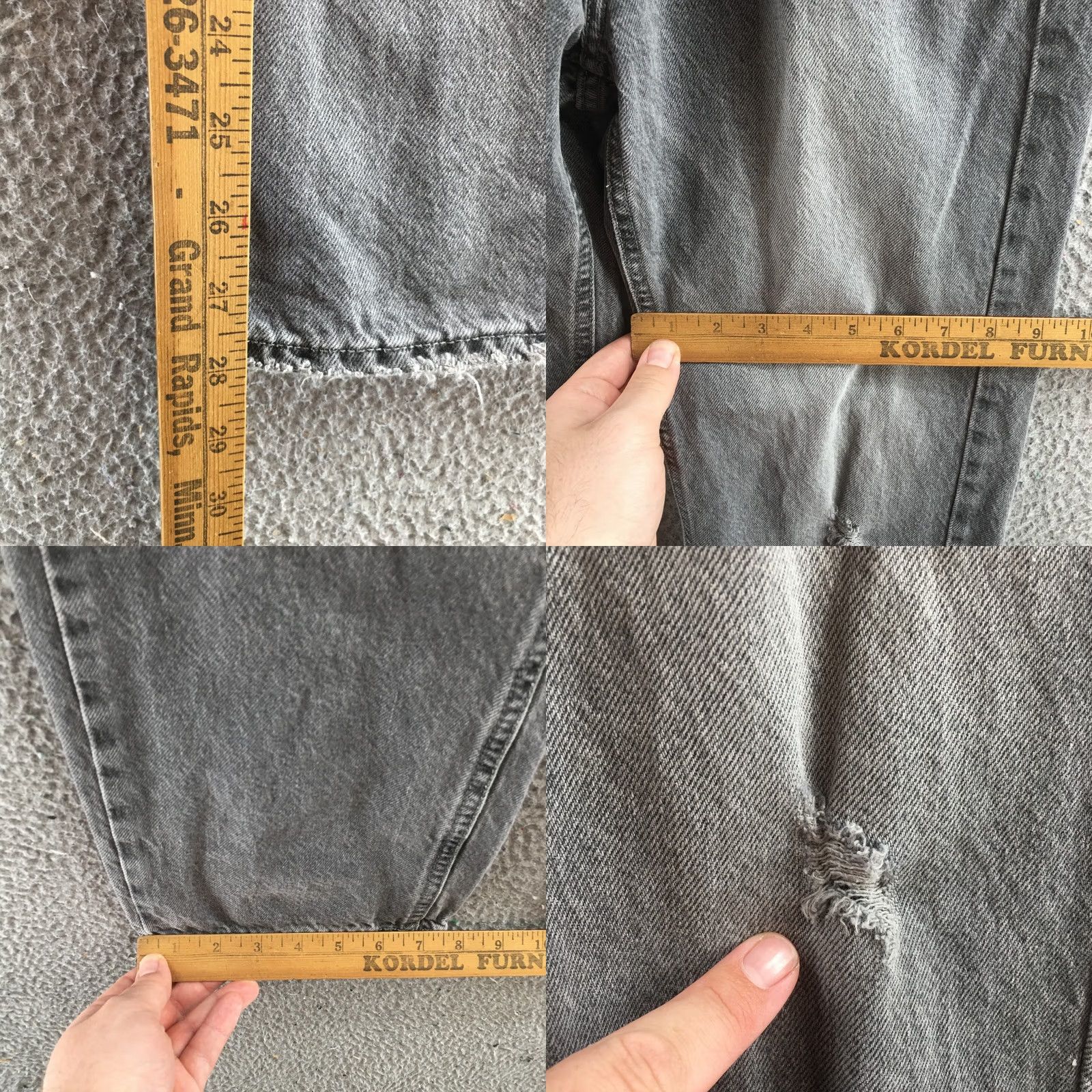 Bdg BDG Cowboy Jeans Womens 26 Gray High Rise Straight Denim Distressed Raw Hem Jeans Size 26" / US 2 / IT 38 - 8 Thumbnail