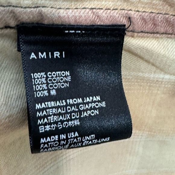 Amiri Amiri Tie Dye Two Tone Bleach Effect Flannel Shirt Green Mul Size US XL / EU 56 / 4 - 5 Thumbnail
