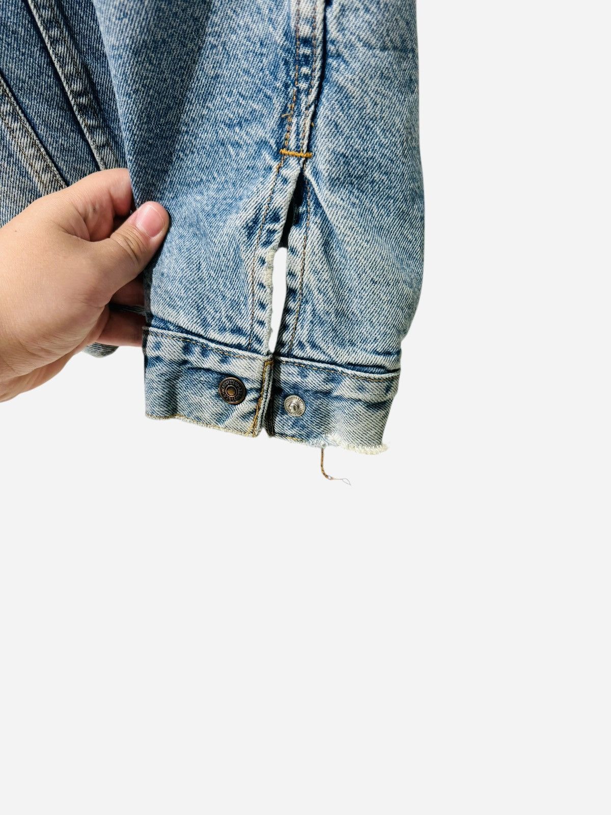 Levi's Rare Vintage Levi’s Denim Shearling Denim Jacket Size US XXL / EU 58 / 5 - 3 Thumbnail