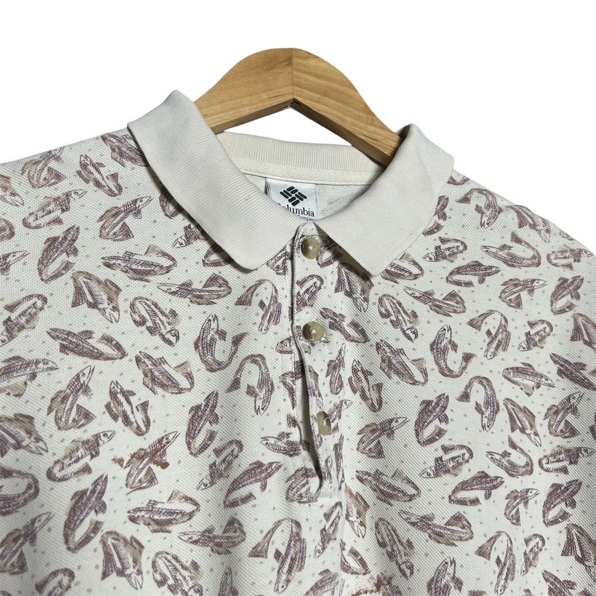 Columbia Vintage Columbia Fish Monogram Polos Size US XL / EU 56 / 4 - 3 Thumbnail