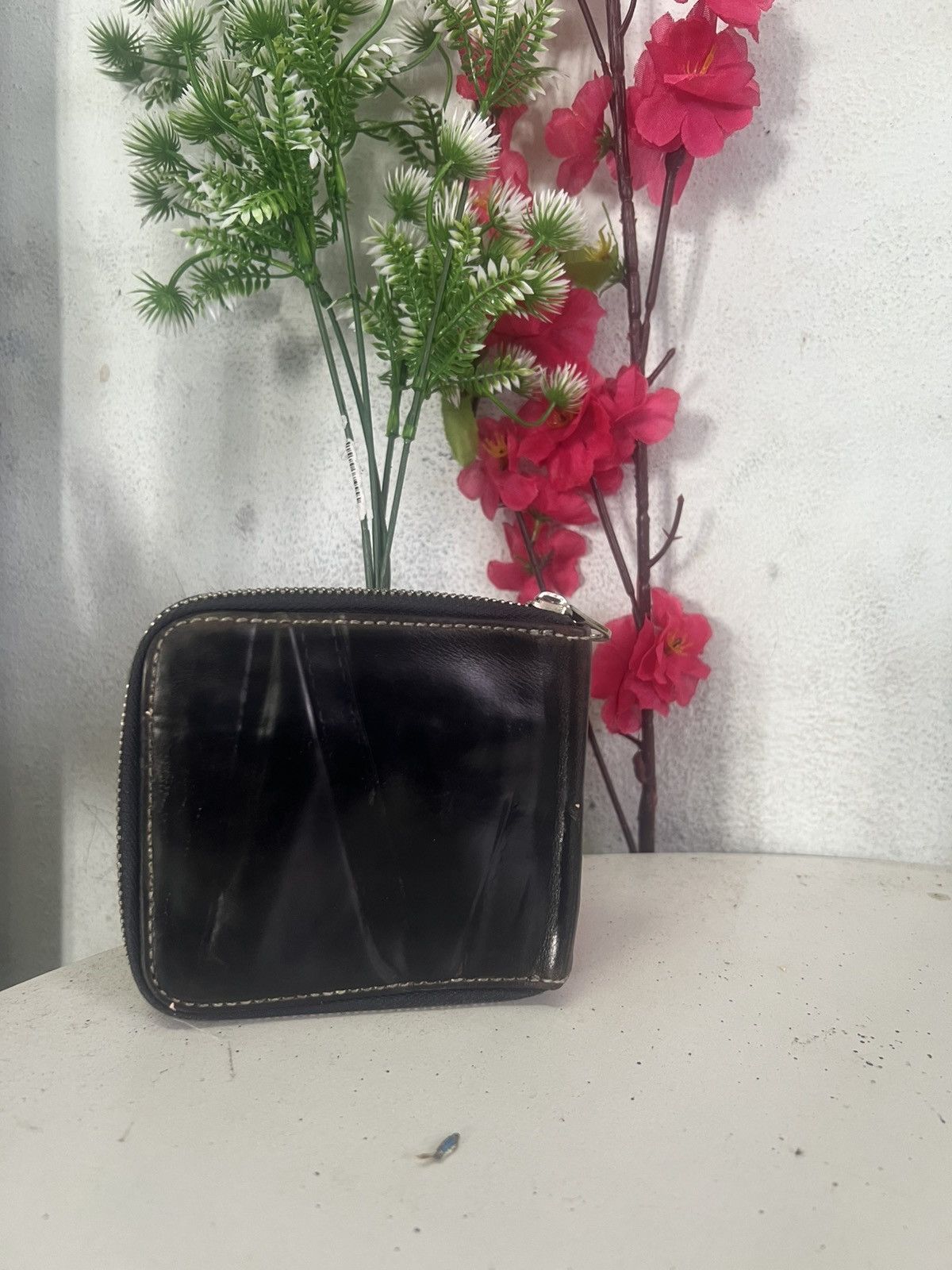 Japanese Brand × Leather × Takeo Kikuchi Takeo Kikuchi Zipper Leather Wallet Size ONE SIZE - 2 Thumbnail