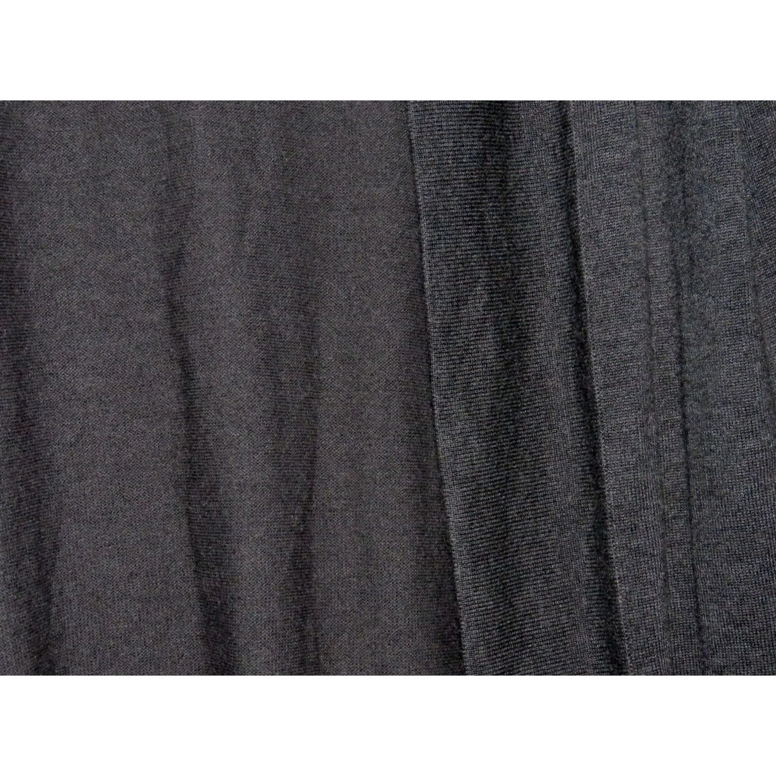 JM Collection JM Collection Cardigan Open Front Women M Gray Raglan Sleeve Pocket Button Knit Casual Ladies Fall Winter Charcoal Heath Solid Size M / US 6-8 / IT 42-44 - 7 Thumbnail