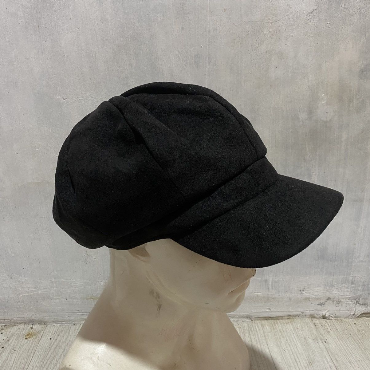 Japanese Brand 2000s vintage suede unique newboys cap Size ONE SIZE - 4 Thumbnail