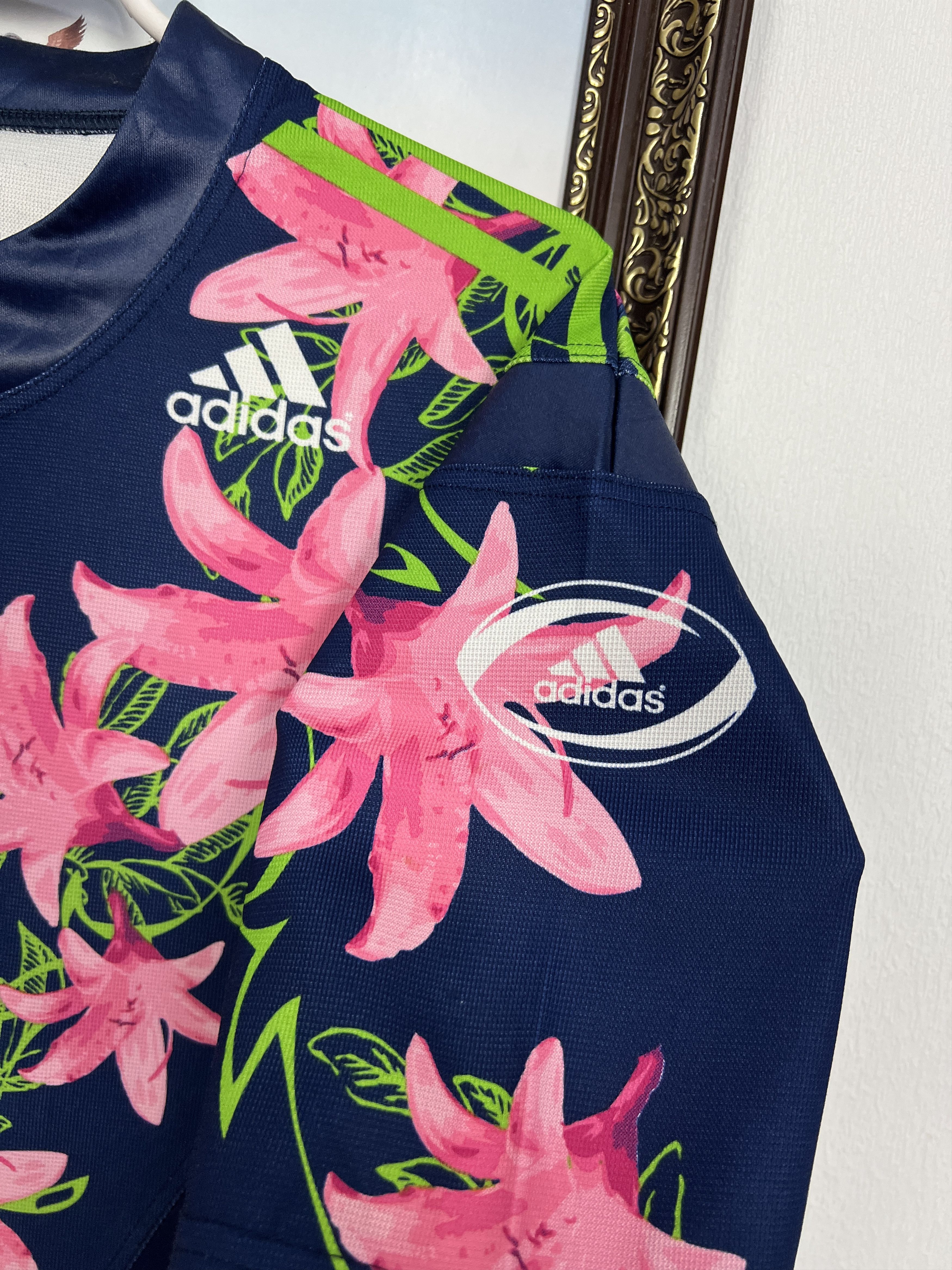 Adidas Vintage 2007 Stade Francais Rugby Union Jersey Trikot Shirt Size US L / EU 52-54 / 3 - 3 Thumbnail
