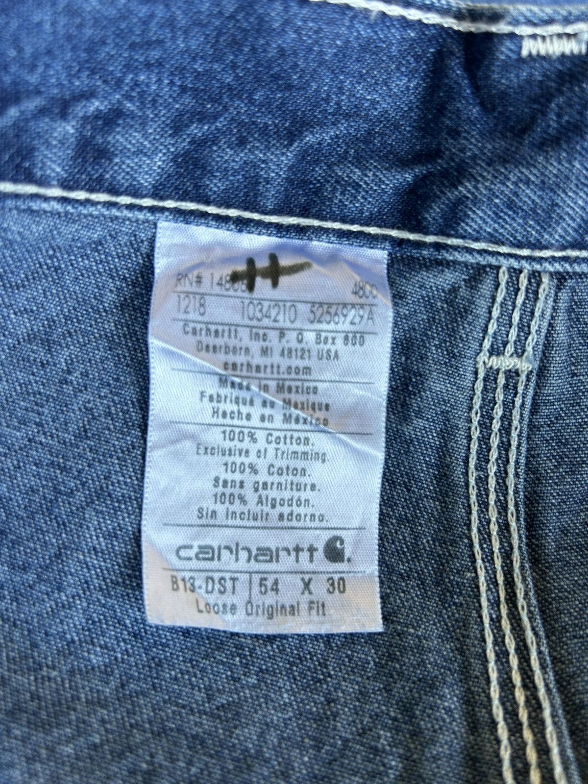 Carhartt Carhartt Carpenter Loose Original Fit Denim Size US 44 / EU 60 - 10 Thumbnail