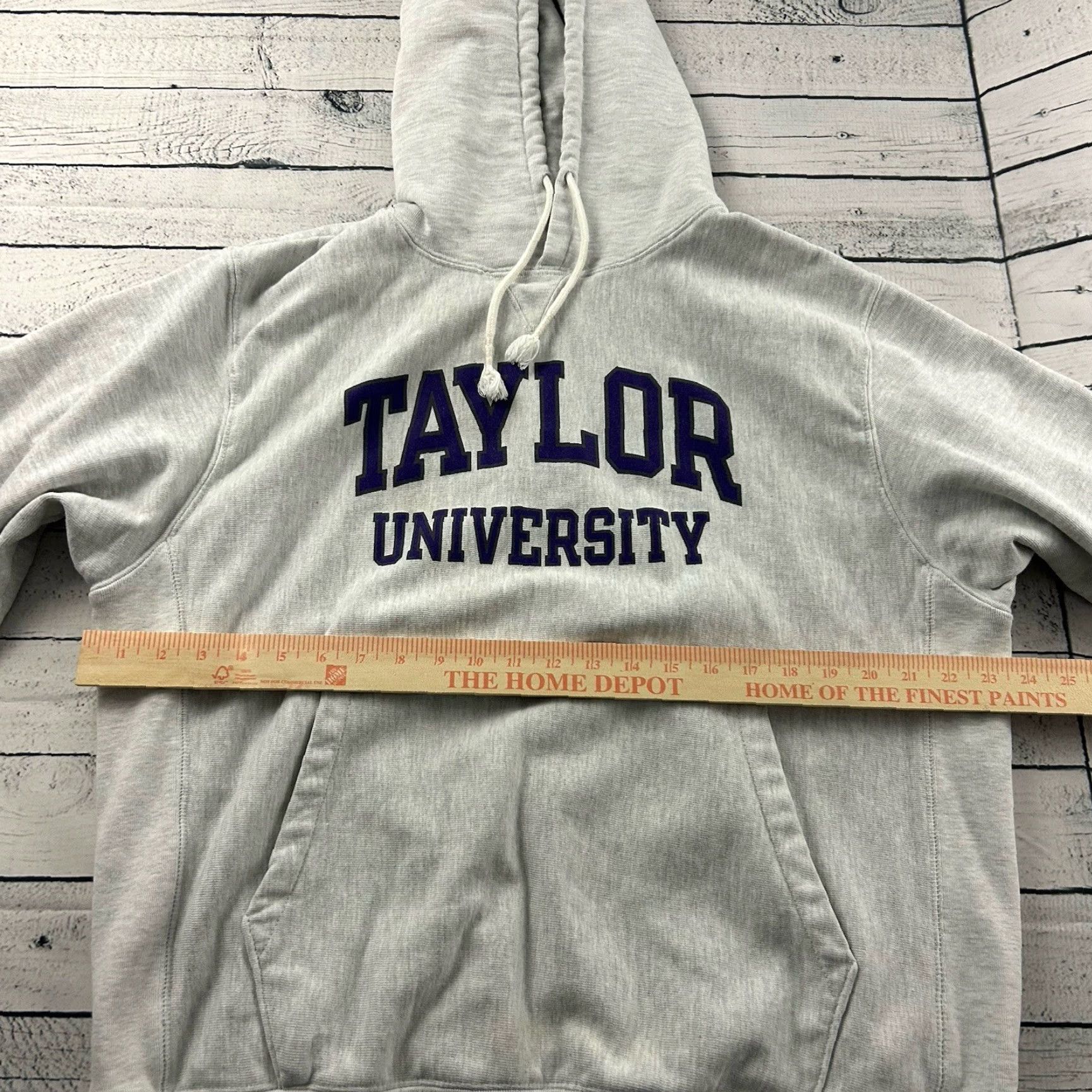 Champion Champion Reverse Weave Sweatshirt Taylor University Pullover Men's L Gray University Mens Sweatshirt Reverse Weave Size US L / EU 52-54 / 3 - 6 Thumbnail