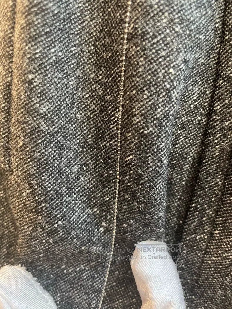 Brunello Cucinelli Brunello Cucinelli Dark Gray Wool Beaded Trousers Size 26" / US 2 / IT 38 - 7 Thumbnail