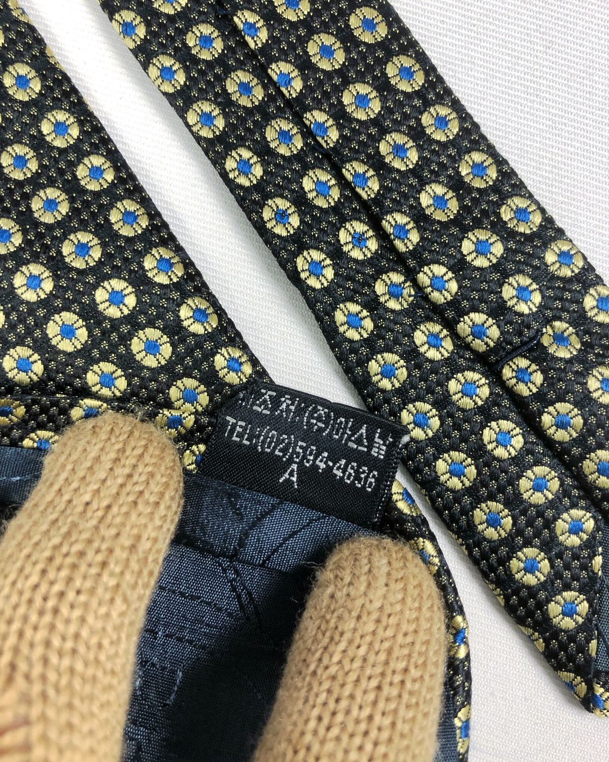 Christian Dior Monsieur Rare Vintage Christian Dior Monsieur Silk Tie Size ONE SIZE - 9 Thumbnail