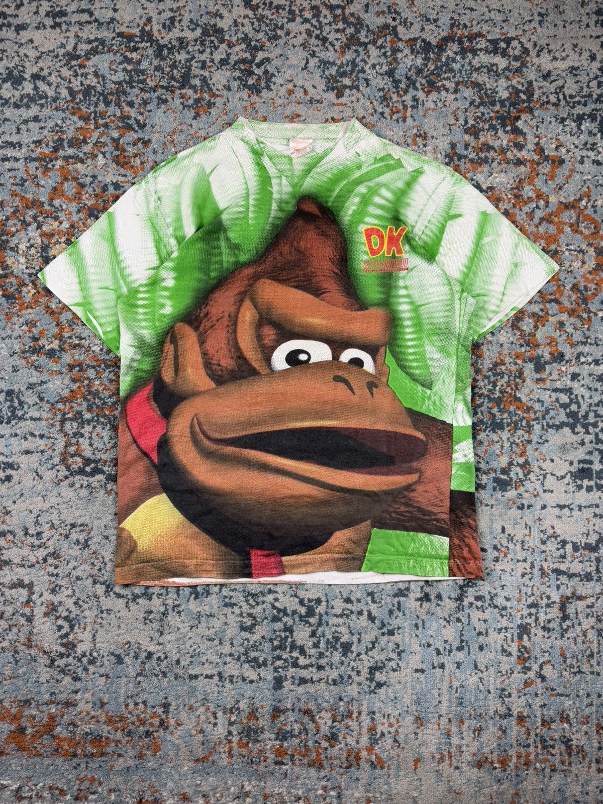 Nintendo × Vintage Vintage 1994 Donkey Kong Country all over print graphic tee Size US XL / EU 56 / 4 - 1 Thumbnail