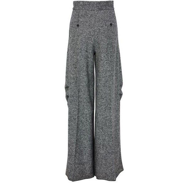 Max Mara MAX MARA Simone Wide Leg Gray Wool Pants New And Authentic ( Size 26" / US 2 / IT 38 - 2 Thumbnail