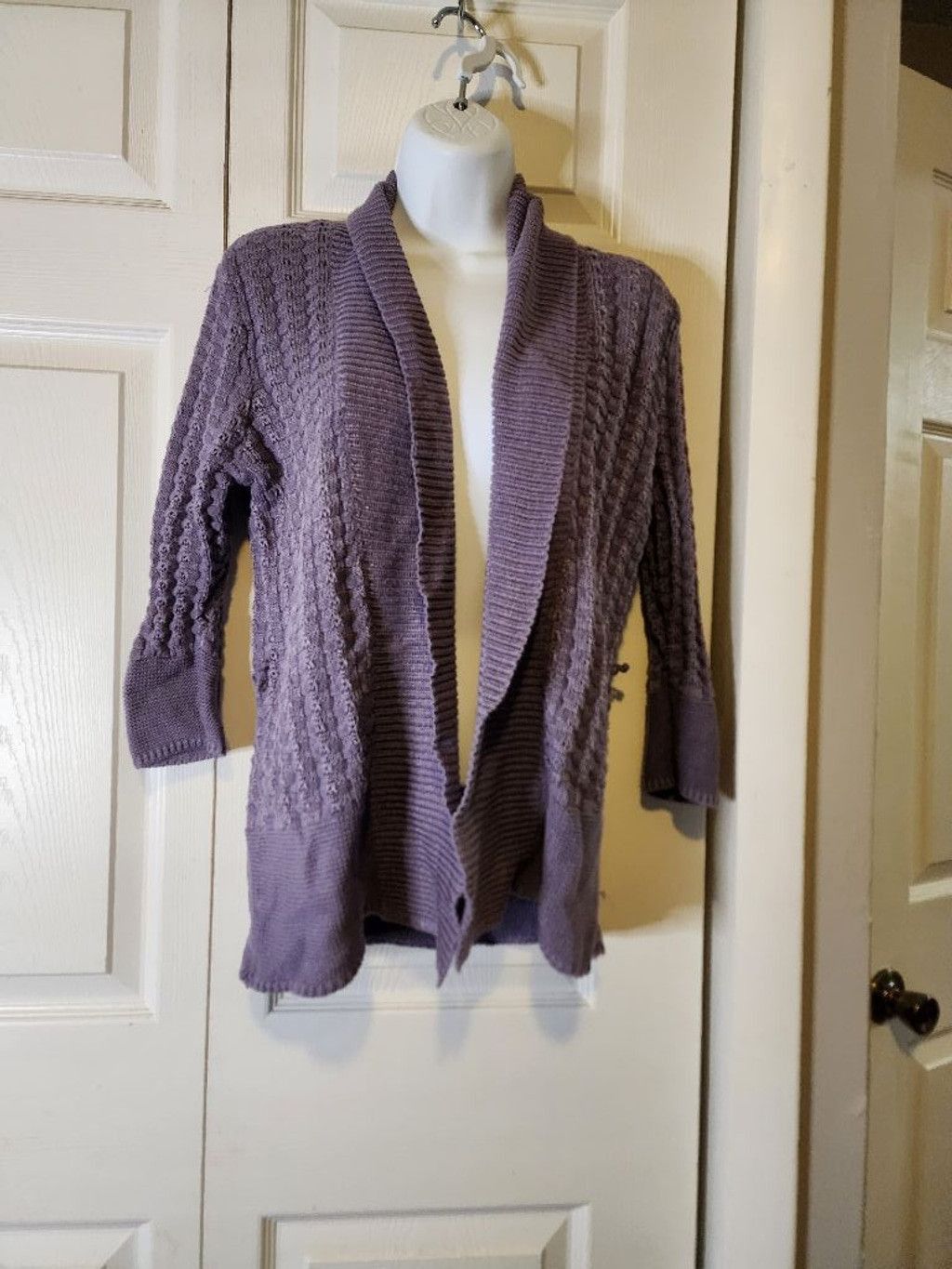 Other Dressbarn Purple Cardigan Size XS / US 0-2 / IT 36-38 - 3 Thumbnail
