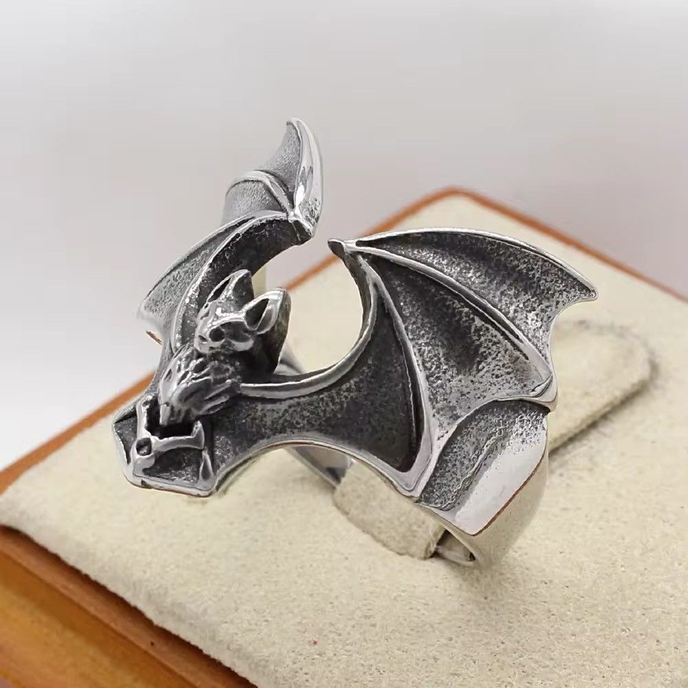 Jewelry × Vintage Vintage Goth Bat Ring Size ONE SIZE - 1 Thumbnail