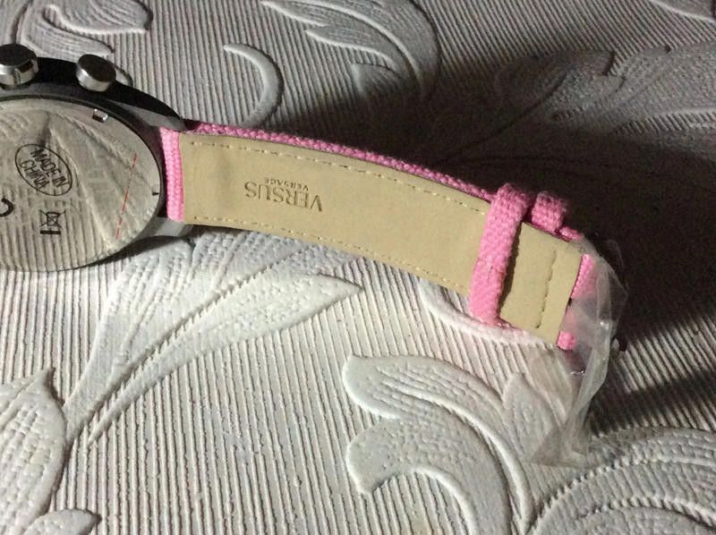 Versace Versus Versace Ladies Mens Chronograph Canvas Pink Watch Size ONE SIZE - 8 Thumbnail