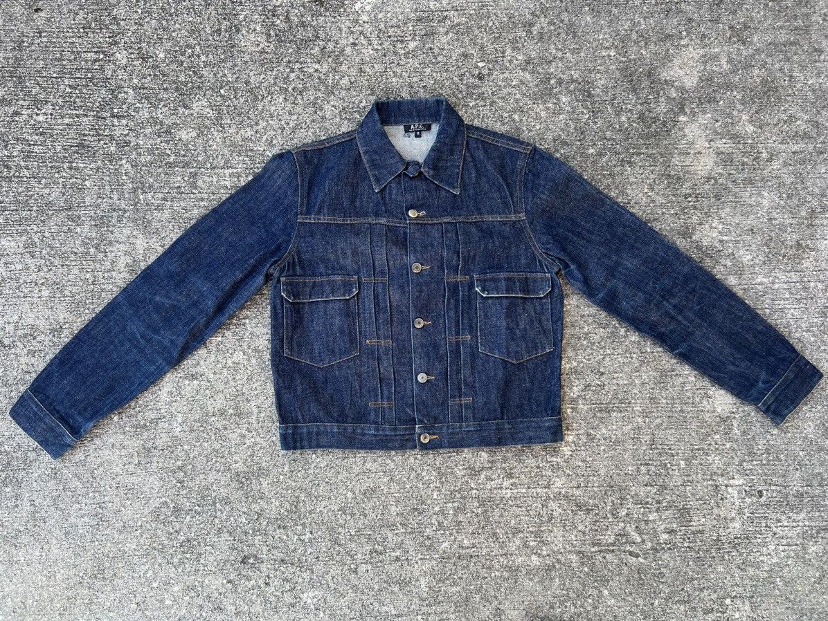 A.P.C. Vintage A.P.C. Double Pocket Redline Denim Jacket Size US M / EU 48-50 / 2 - 1 Thumbnail