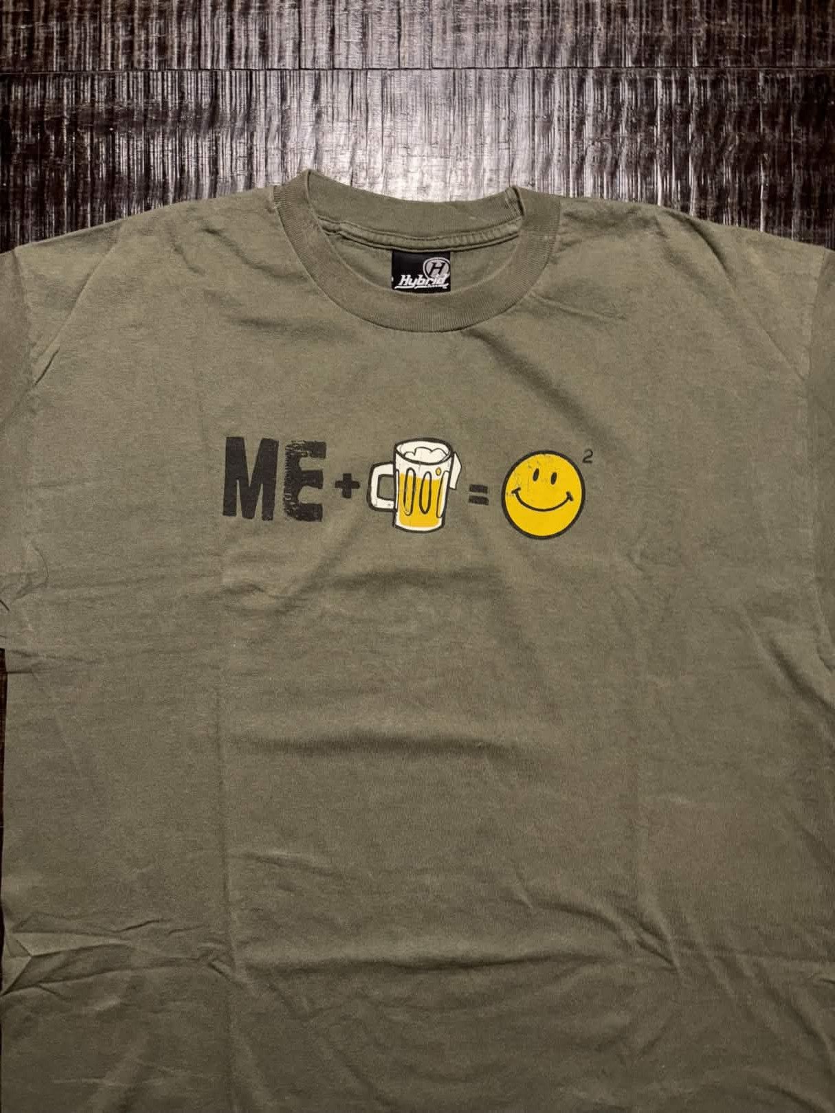Vintage Y2K Me PLUS Beer Equals Happy Shirt Size US XL / EU 56 / 4 - 4 Thumbnail