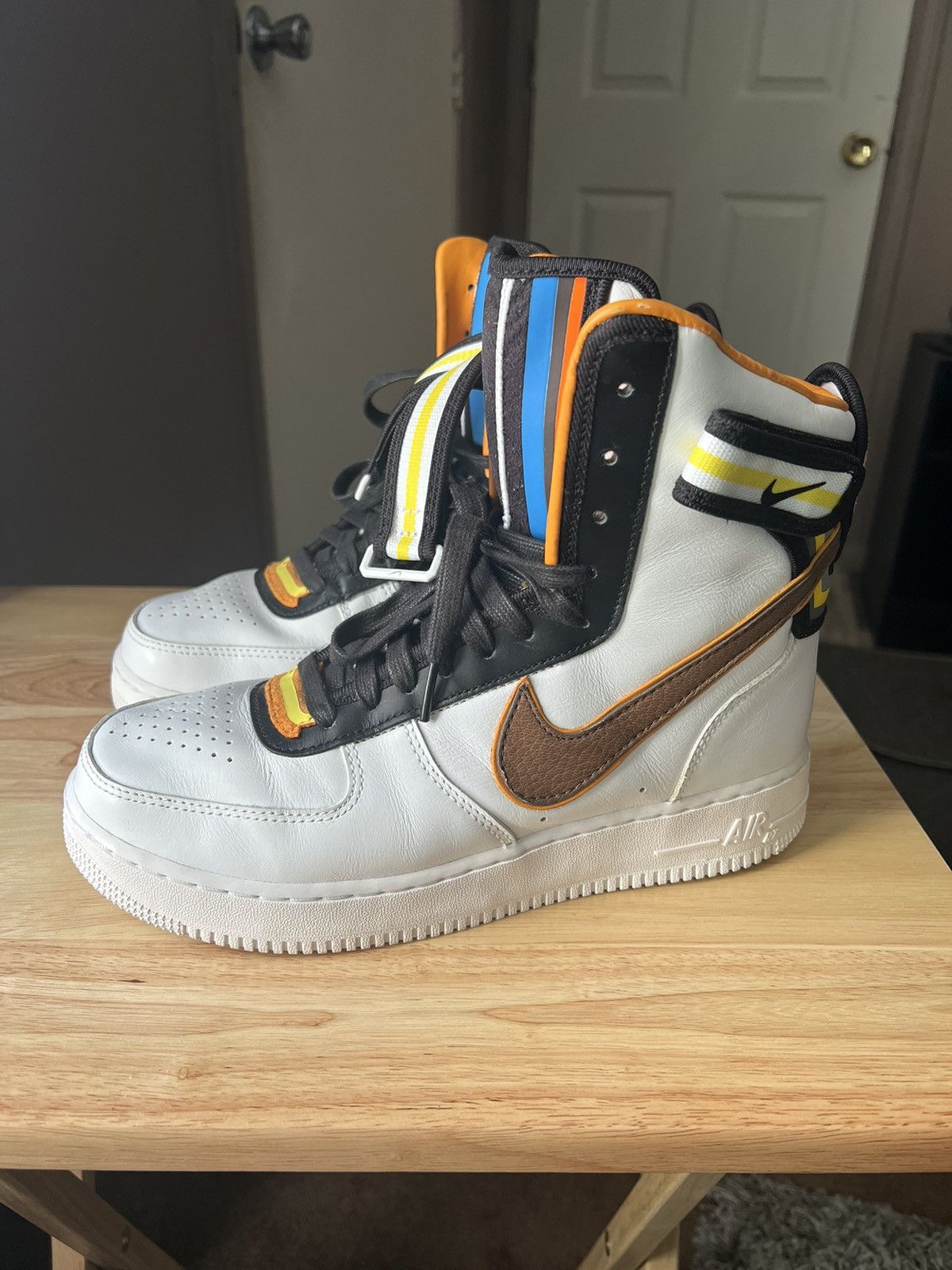 image of Nike x Riccardo Tisci 2014 Ricardo Tisci Air Force 1 High Shoes in White, Men's (Size 8.5)