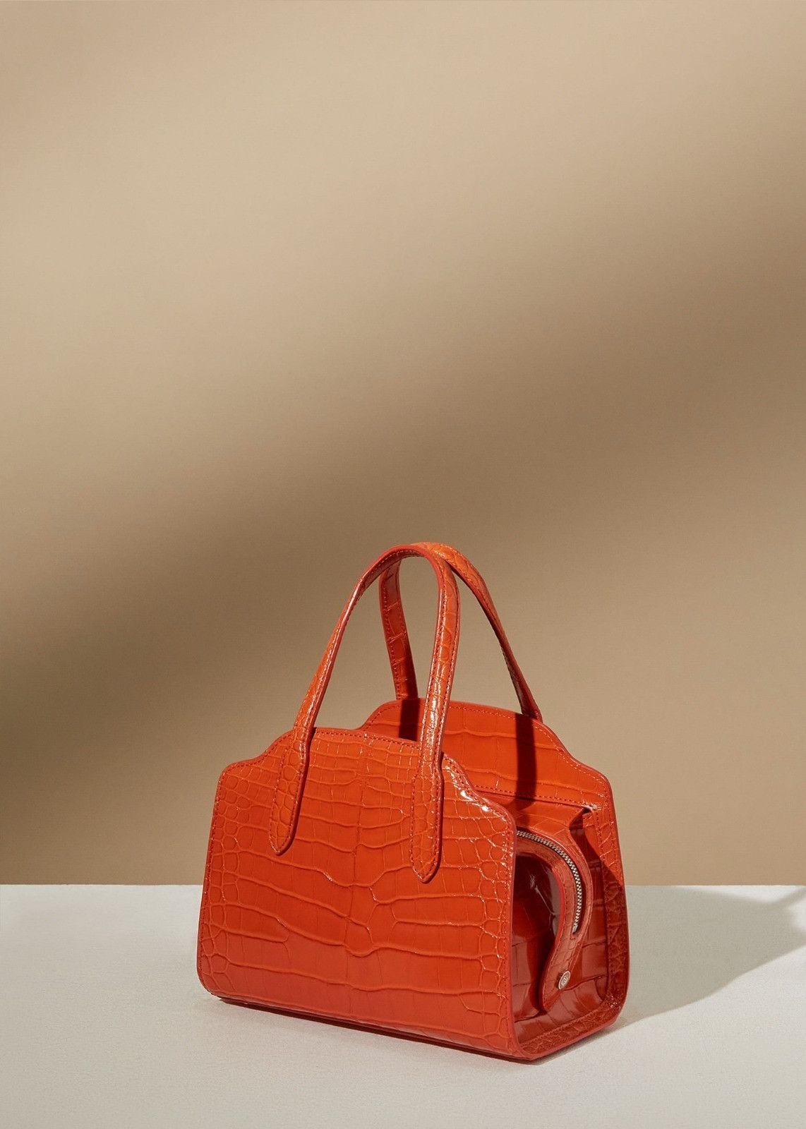 Loro Piana o1srvl11e0924 Size: / OS Alligator Skin Mini Bag in Orange Size ONE SIZE - 3 Thumbnail