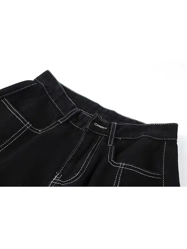 Japanese Brand VIBE Street workwear hip hop multi-pocket denim trousers Size US 30 / EU 46 - 5 Thumbnail