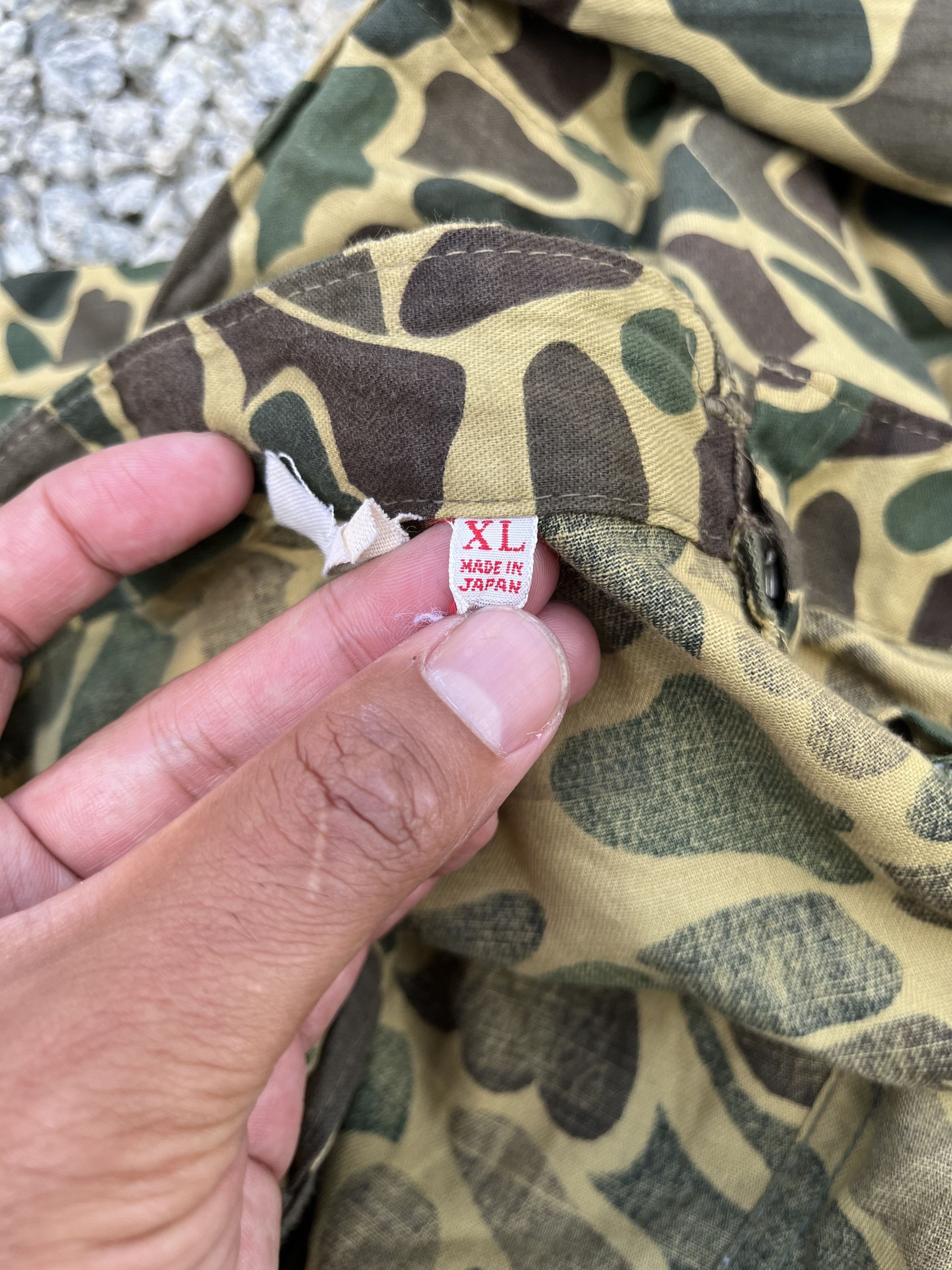 Japanese Brand × Vintage Vintage 80s Army Frog Skin Camouflage Military Style Size US 38 / EU 54 - 10 Thumbnail