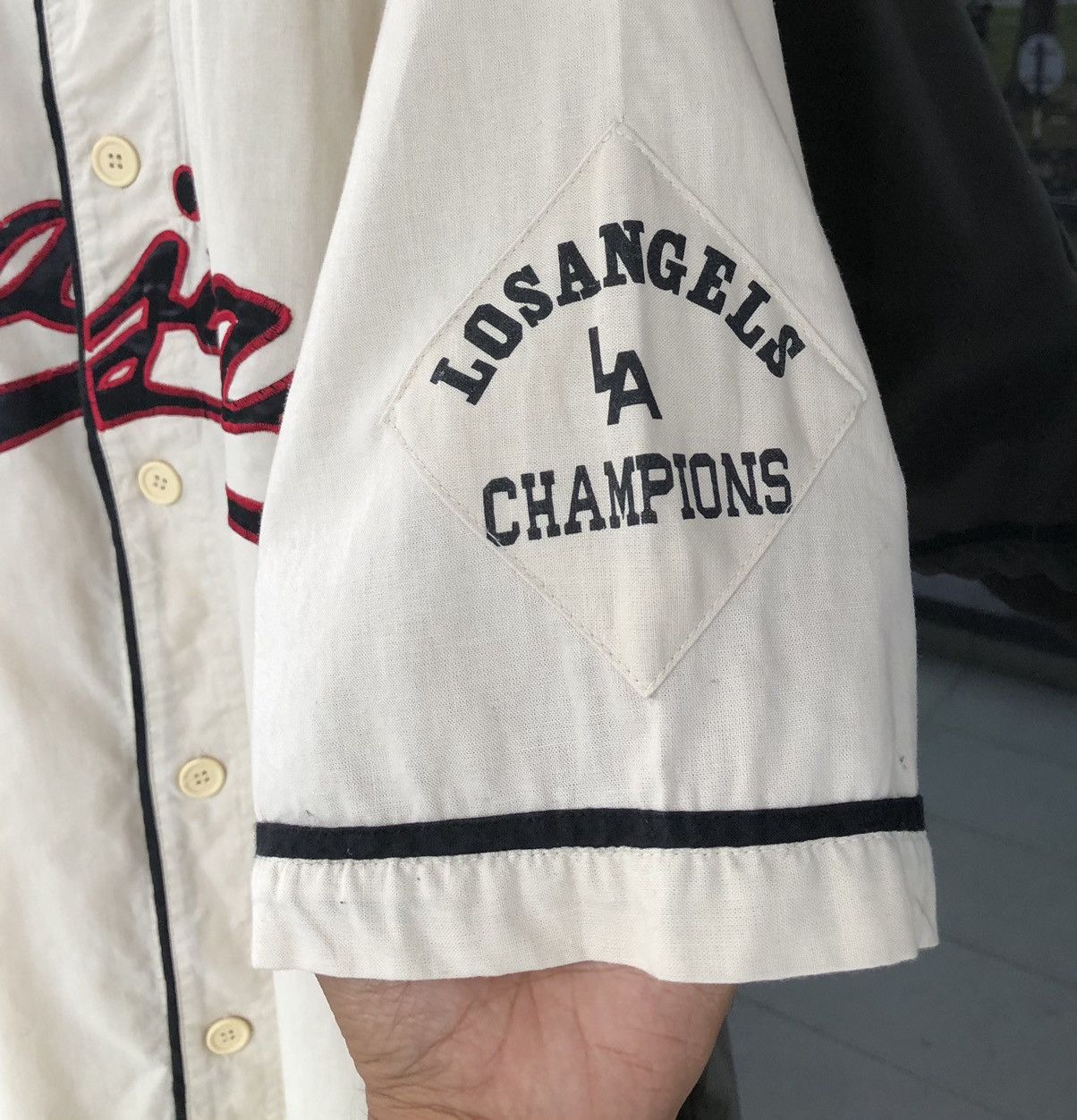 MLB Vintage 80's MLB Majors LA Champion Baseball Shirt Size US L / EU 52-54 / 3 - 4 Thumbnail