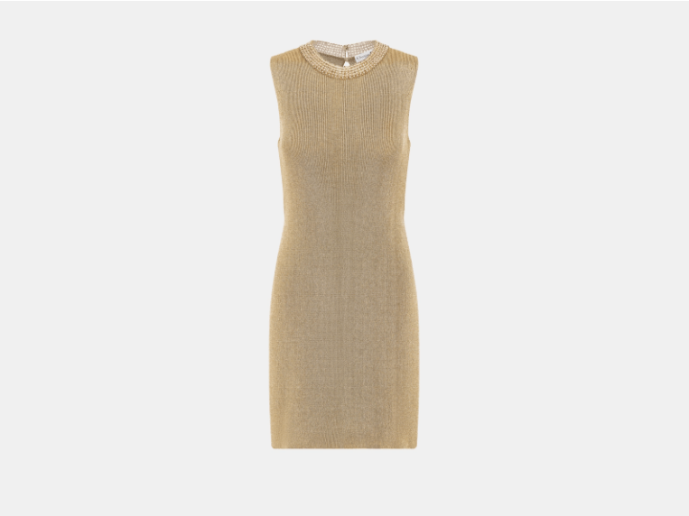 Dior o1w1db11225 454T06 Embroidered Tunic in Gold Size XS / US 0-2 / IT 36-38 - 1 Thumbnail