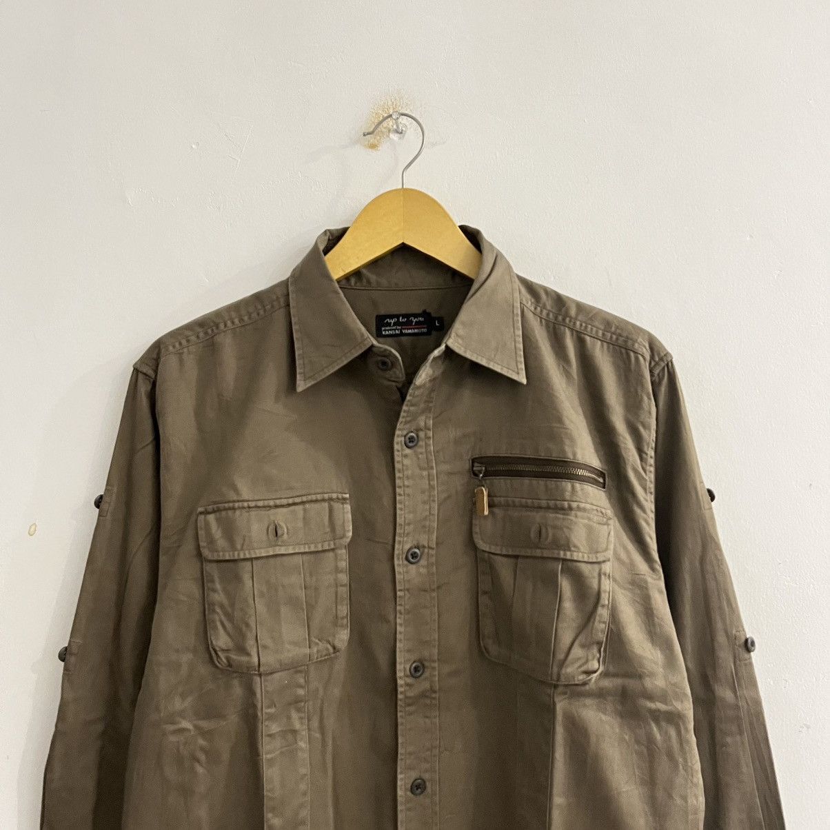 Kansai Yamamoto Kansai Yamamoto - Work Longsleeve Button Up Size US L / EU 52-54 / 3 - 2 Thumbnail