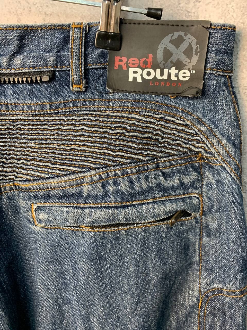Japanese Brand Red Route London Made with Kevlar Denim Jeans Pants Size US 34 / EU 50 - 15 Thumbnail