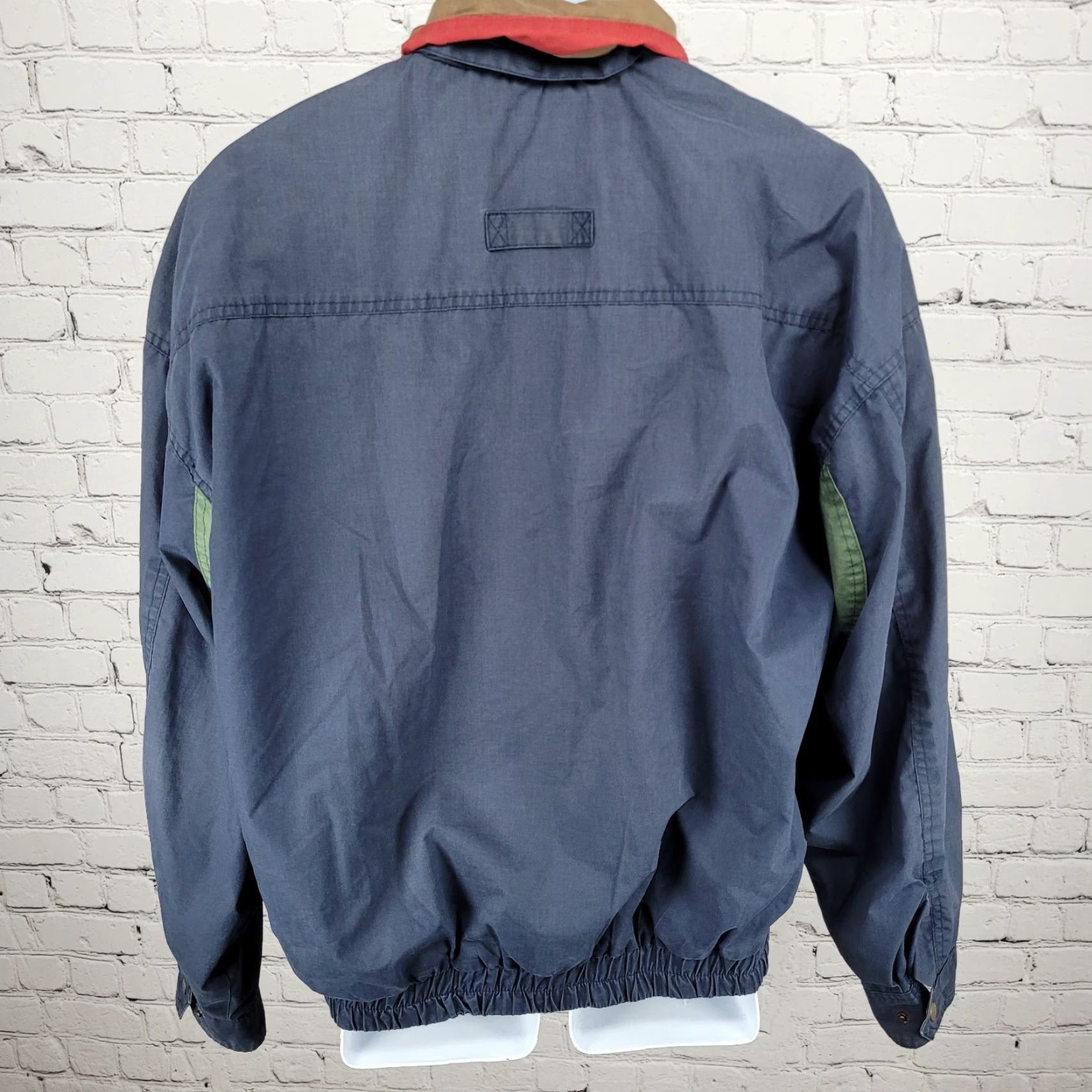 Vintage VINTAGE Balcones Country Club Divots Navy Golf Hooded Bomber Jacket L Men Large Blue Solid Logo Embroidered Zip Snap Size US L / EU 52-54 / 3 - 2 Thumbnail