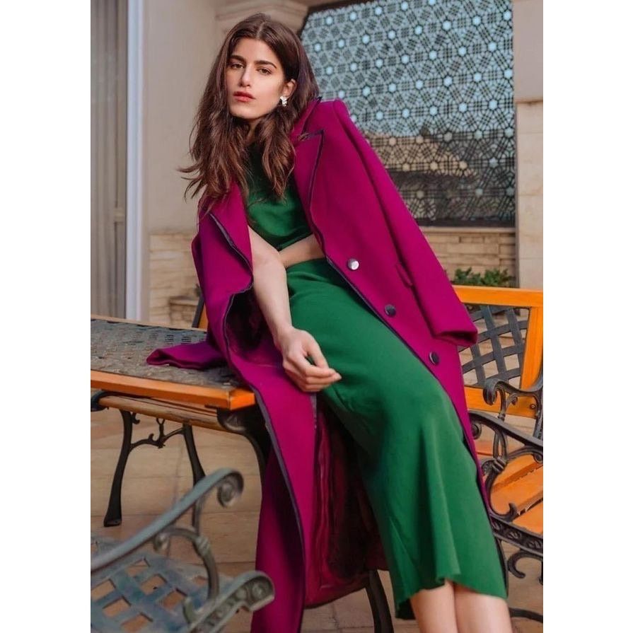 Vintage × Yves Saint Laurent Vintage 70s Giorgio Sant’Angelo Fuchsia Mohair Wrap Coat Size M / US 6-8 / IT 42-44 - 16 Thumbnail
