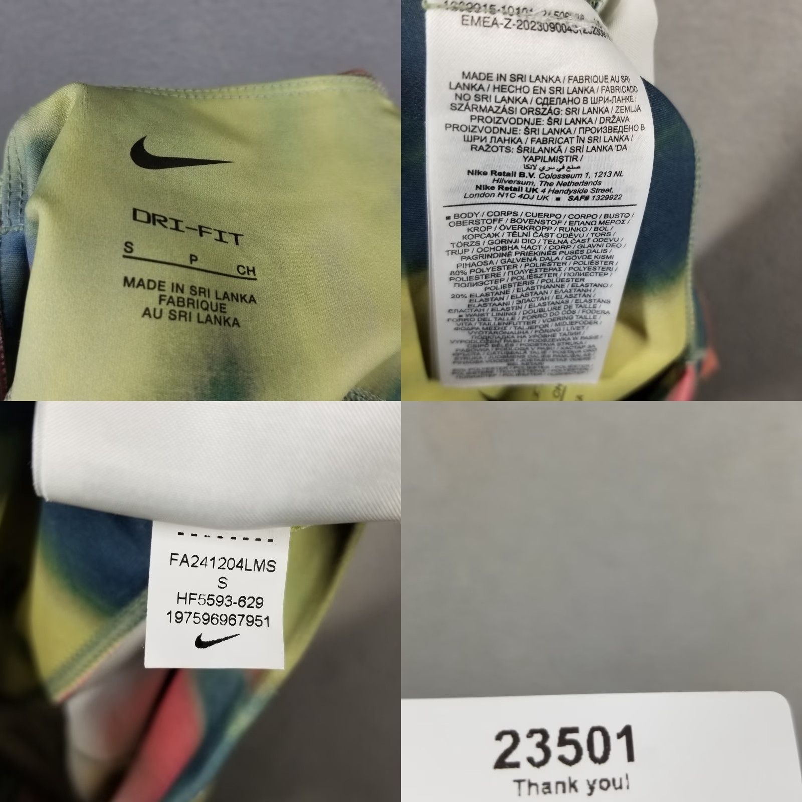 Nike Nike Artist Collection High Waisted Size Small Womens Multicolored S HF5593-629 Size 28" / US 6 / IT 42 - 8 Thumbnail