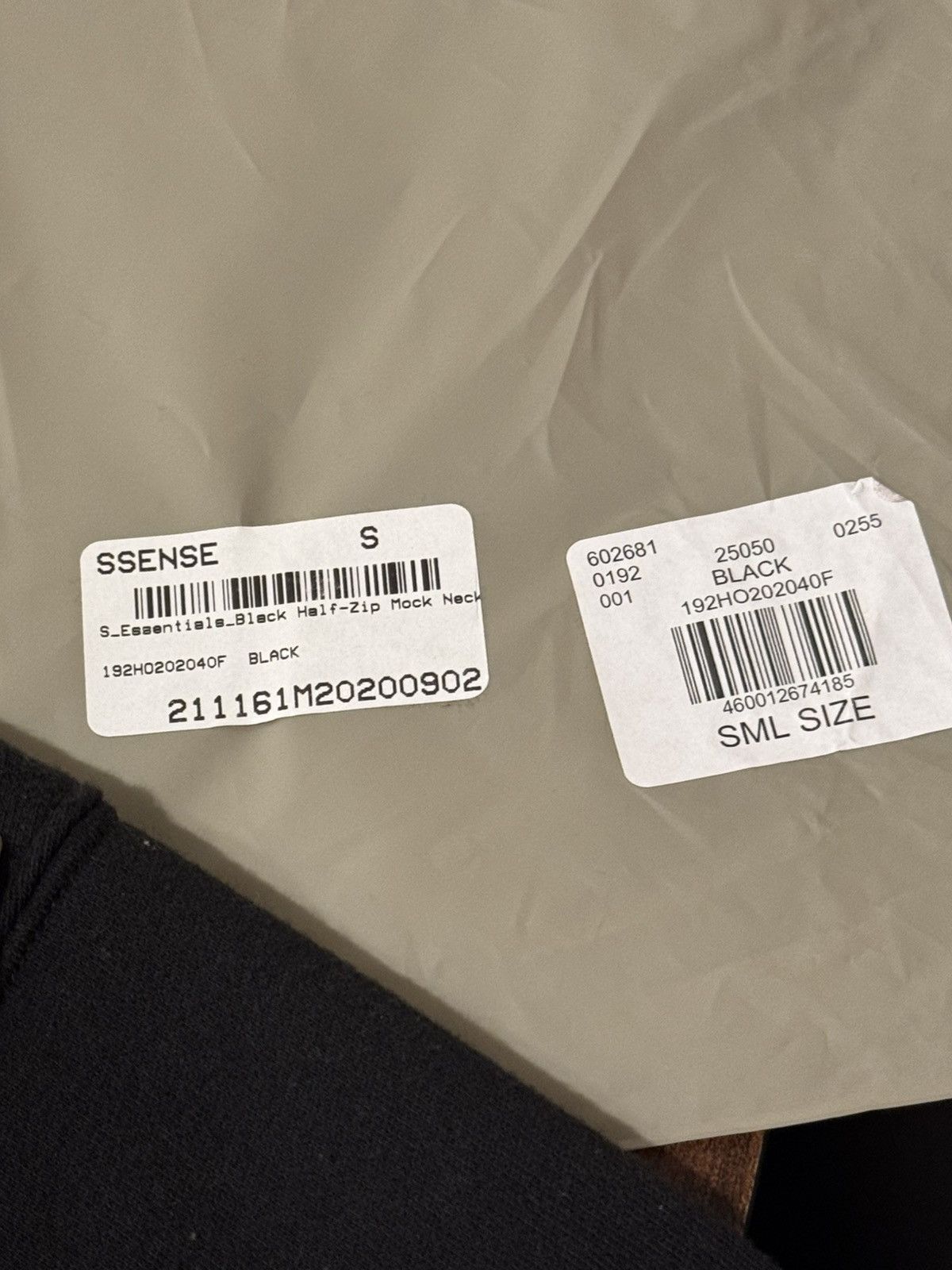 Fear of God Fear of God Essentials Half-Zip Pullover Black SZ Small🔥 Size US S / EU 44-46 / 1 - 12 Thumbnail