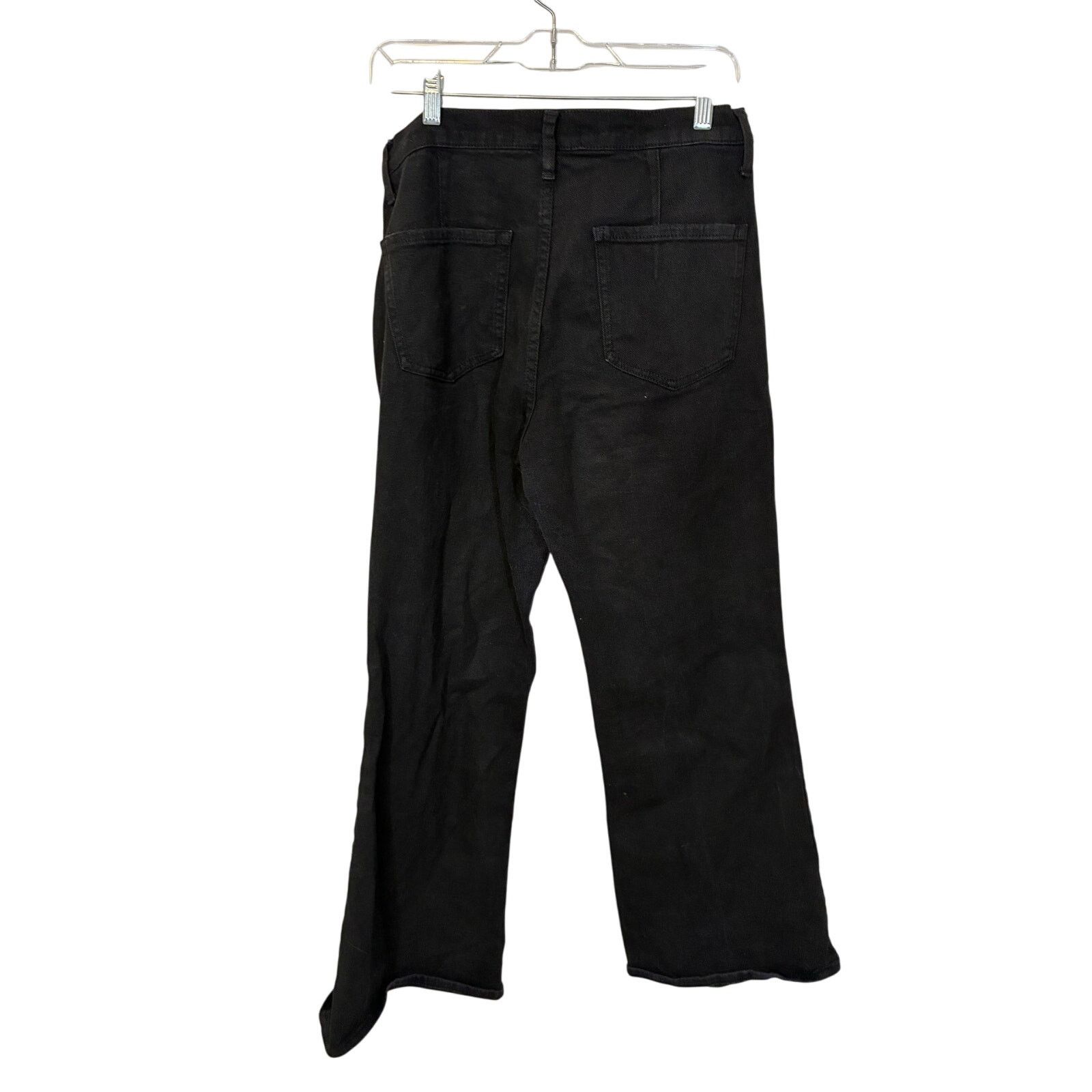 Sam Edelman Sam Edelman Bay Flare Black Jean Trouser Minimalist 30 Size 30" / US 8 / IT 44 - 5 Thumbnail
