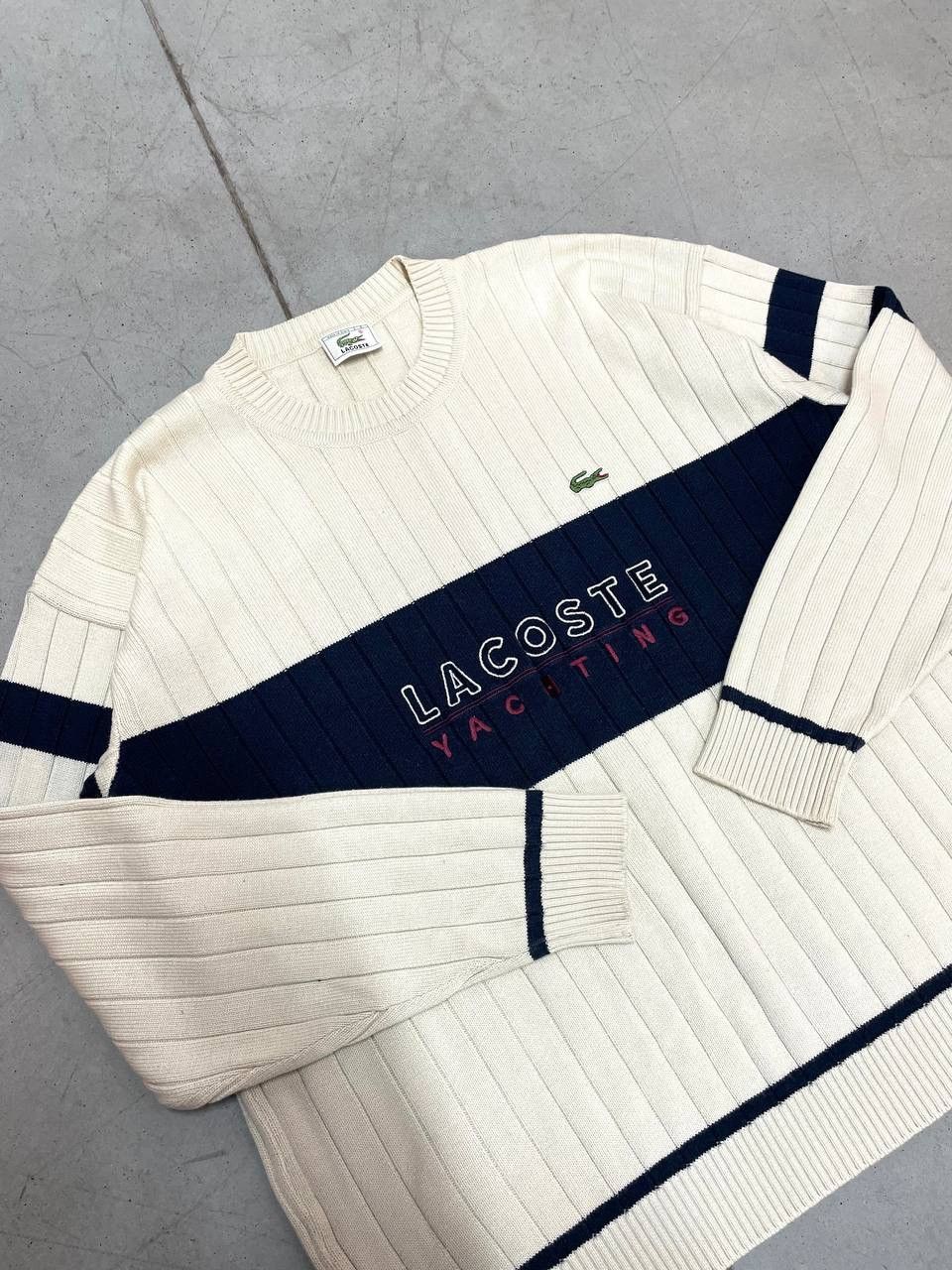 Vintage Lacoste Yachting Sweater Embroidered Logo