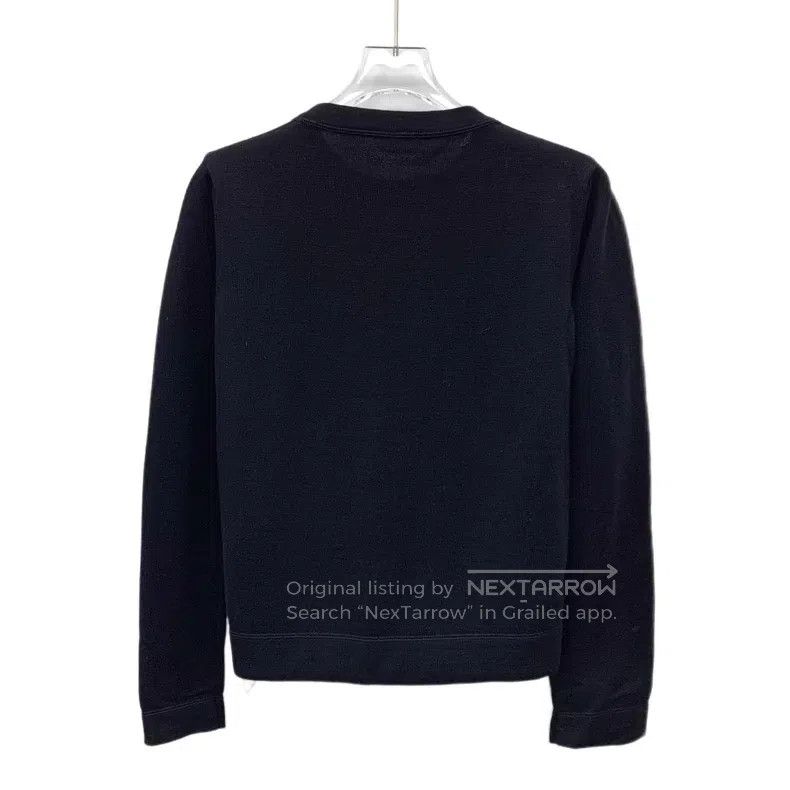 Fendi Fendi Black Feather Little Monster Eye Wool Crew Neck Long Size XS / US 0-2 / IT 36-38 - 2 Thumbnail