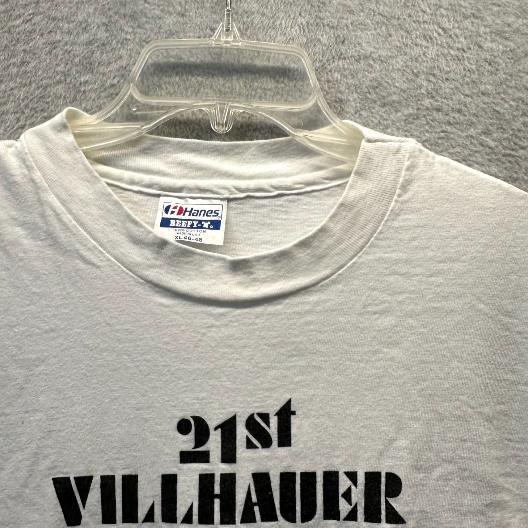 Hanes VINTAGE Hanes Shirt Mens XL White 80s Classic Crew Neck Short Sleeve T-Shirt Made in USA Size US XL / EU 56 / 4 - 5 Thumbnail