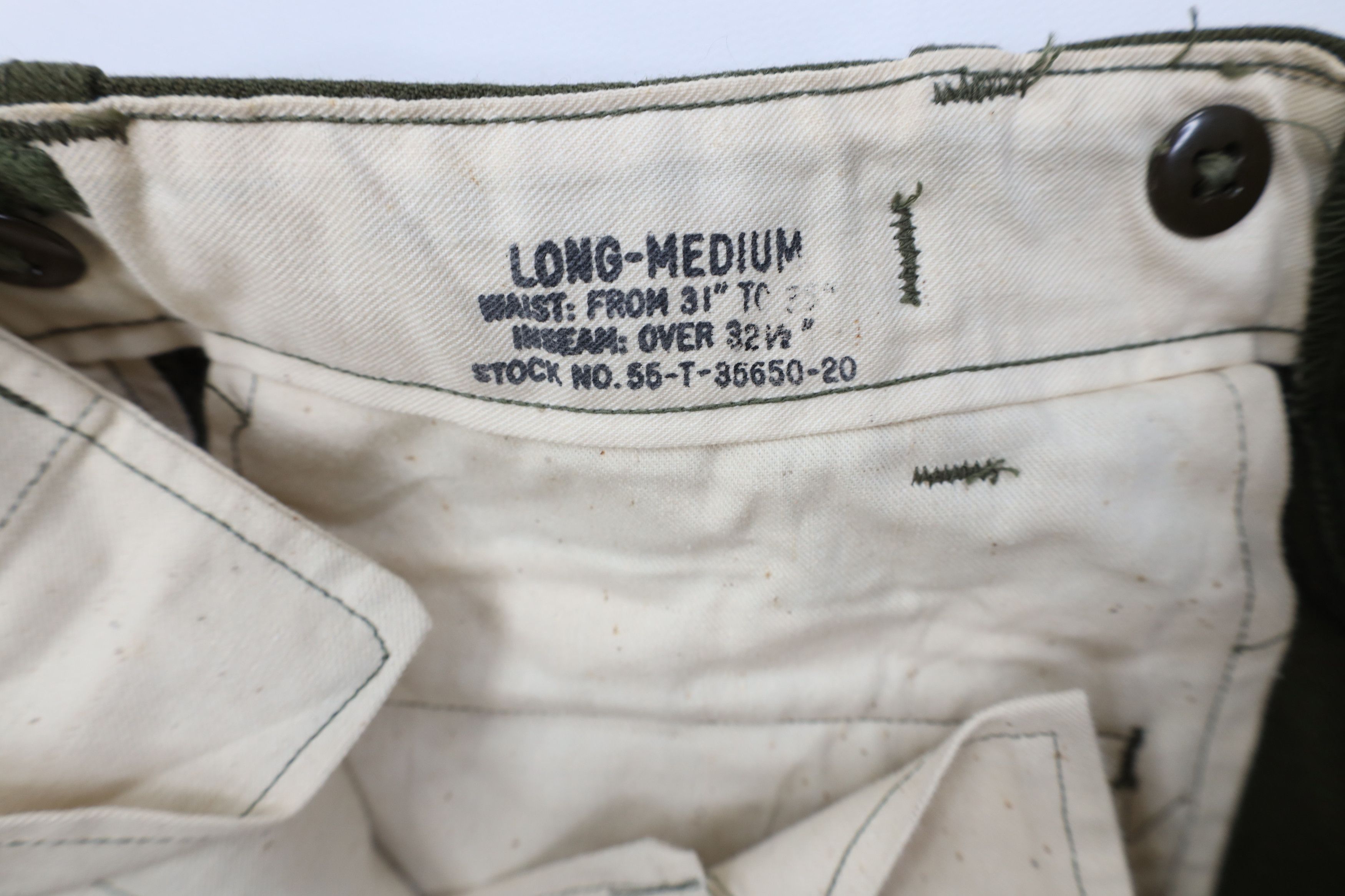 Vintage Vintage 50s USGI Korean War Wide Leg Field Trousers Pants Size US 34 / EU 50 - 8 Thumbnail
