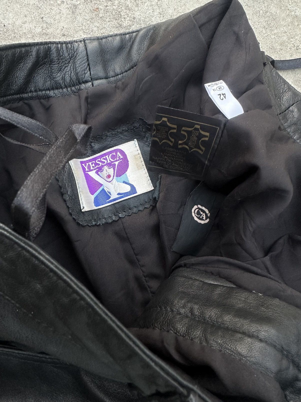 Genuine Leather Y2K Yessica Genuine Leather Pants Size US 31 - 11 Thumbnail