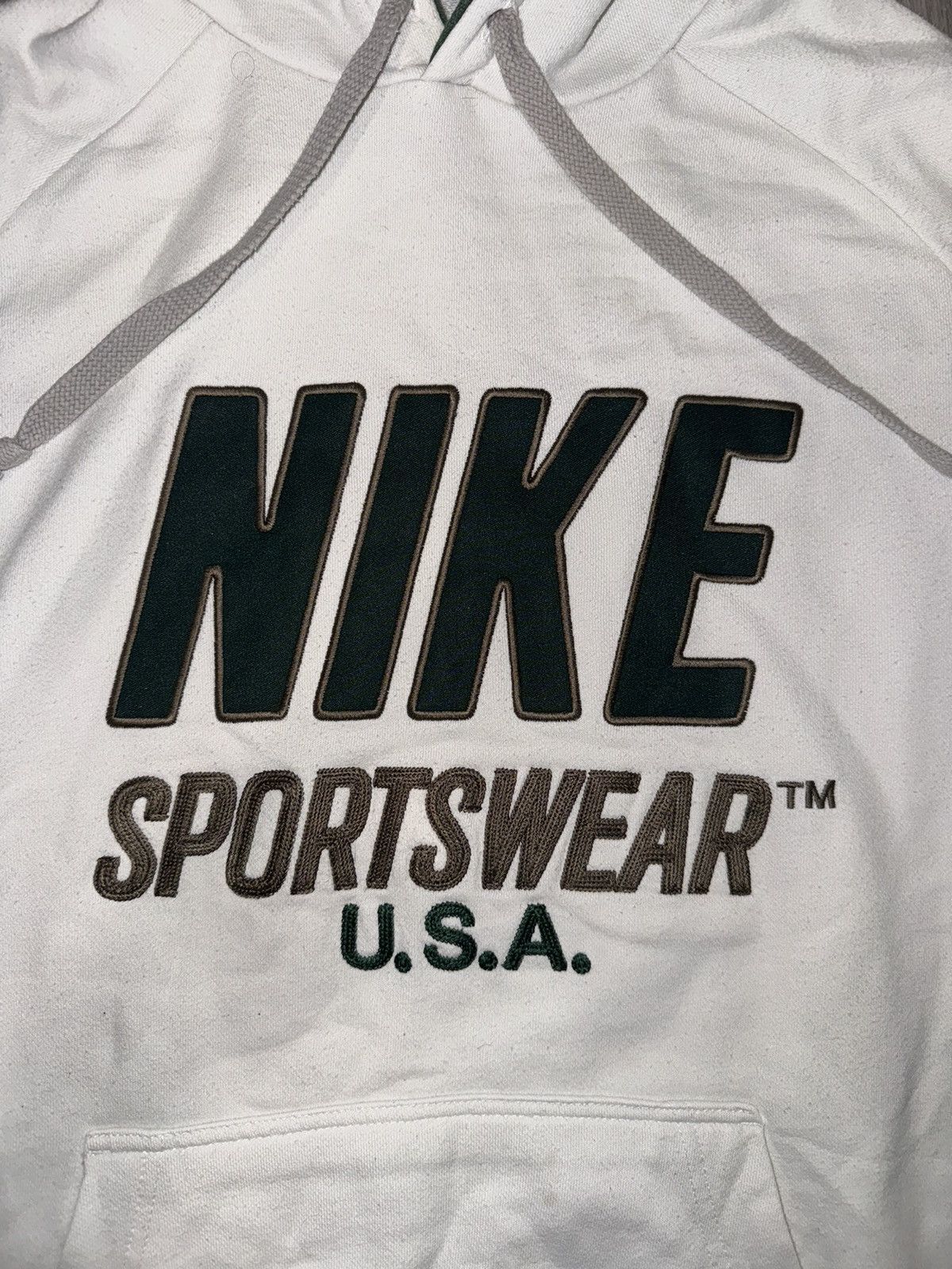 Nike × Vintage Vintage Nike Sportswear USA Hoodie Big Logo Spellout Size US L / EU 52-54 / 3 - 2 Thumbnail