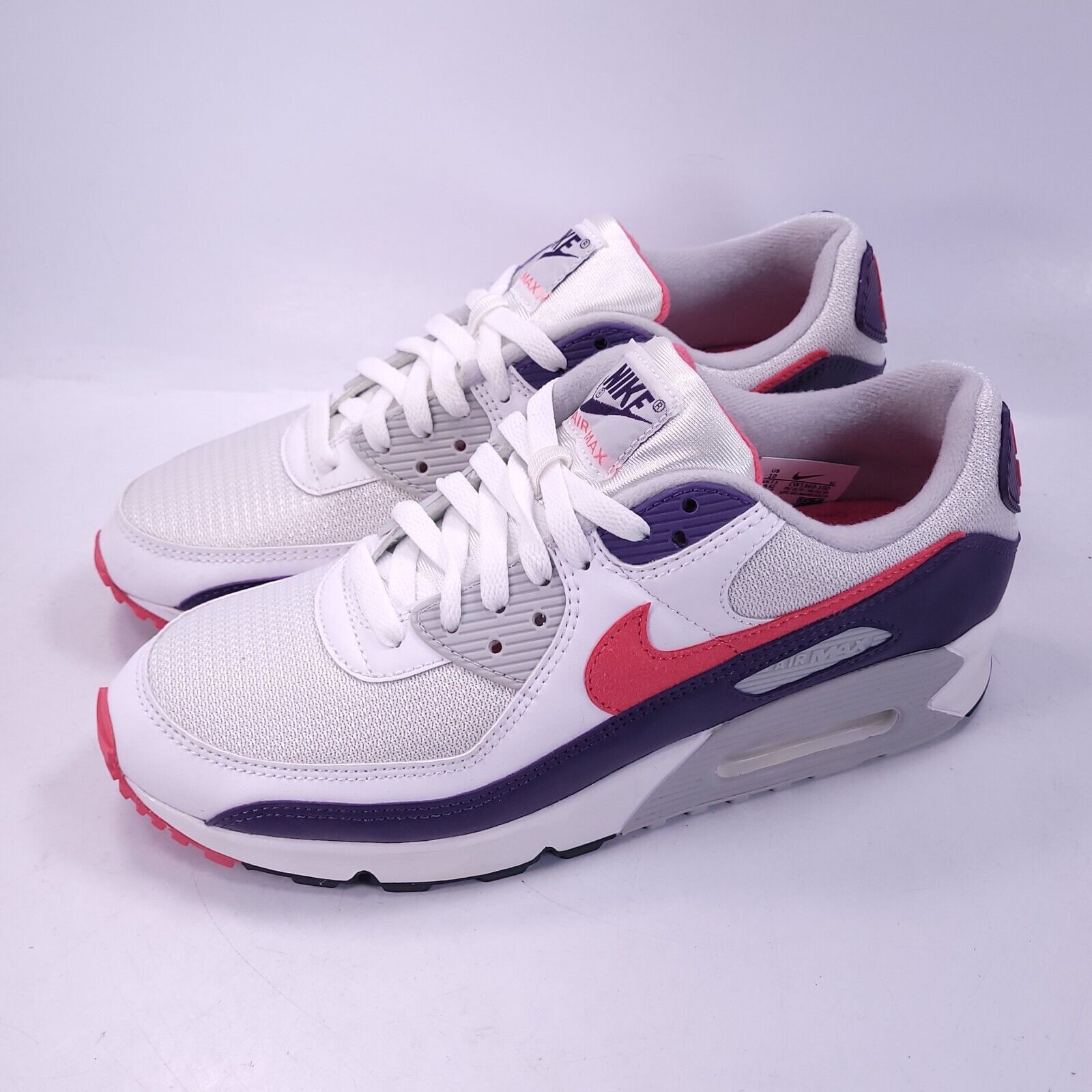 Nike Air Max III Shoe Womens Size 10 CW1360-100 White Purple
