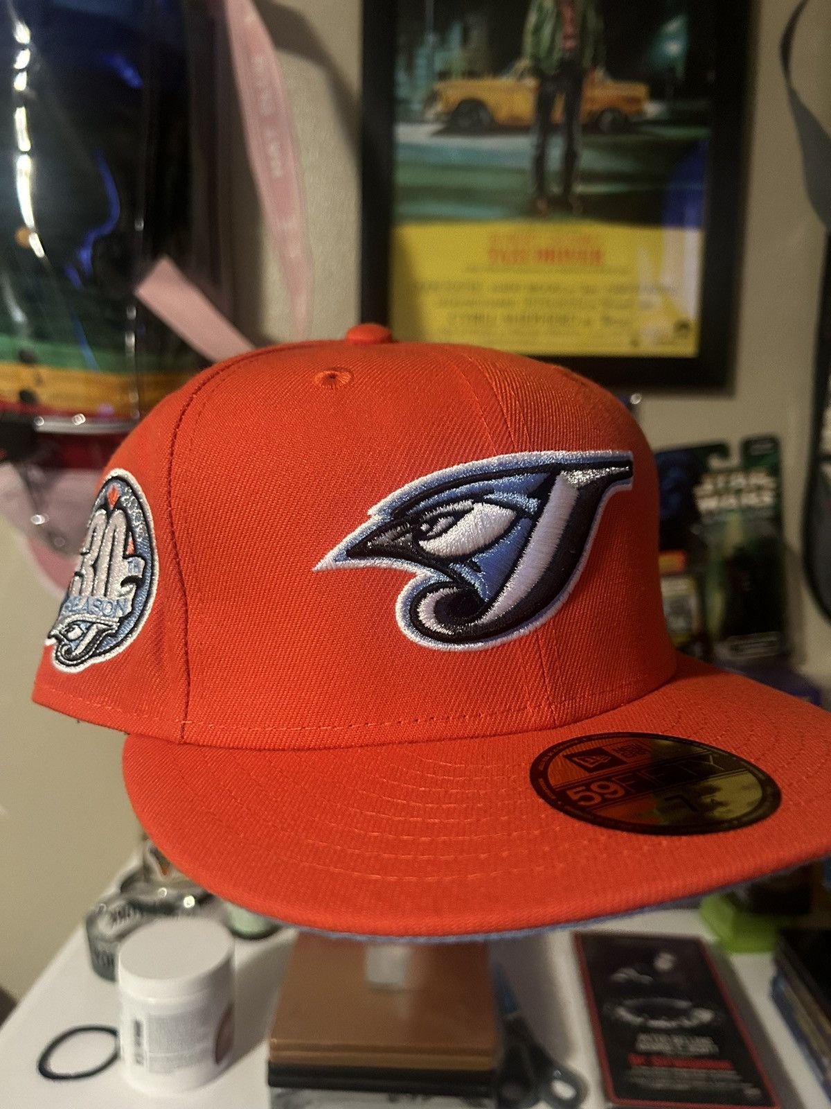 hat club exclusive frozen tangerine toronto blue jays 1/4