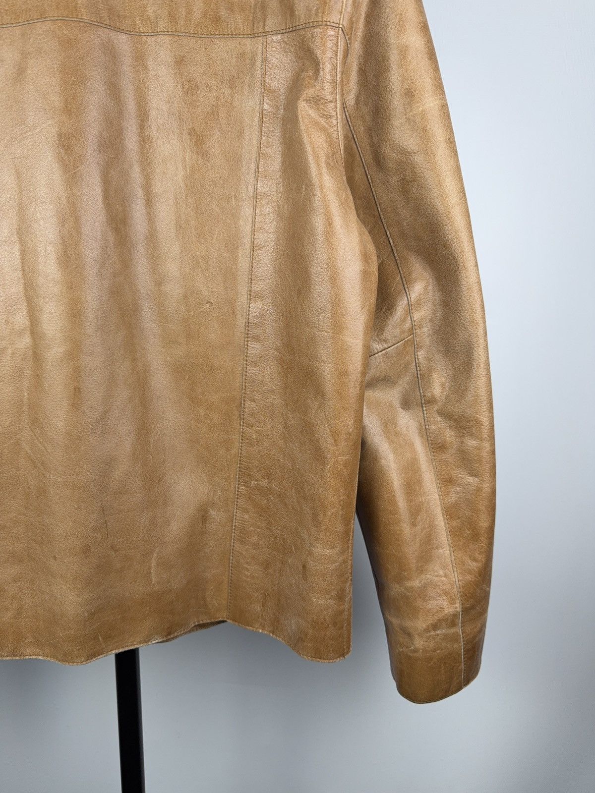 Vintage Vintage 90s Retro Avant Garde Leather Biker MOTO Y2K Jacket Size US S / EU 44-46 / 1 - 16 Thumbnail