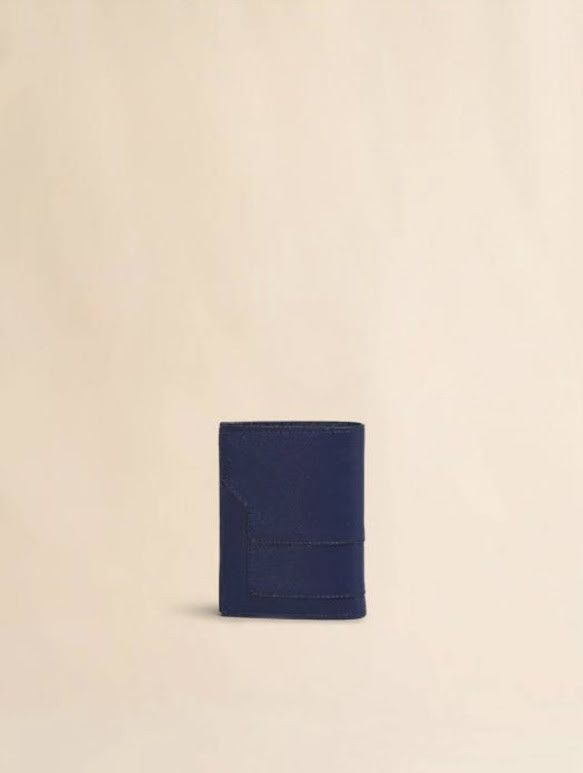Marni o1w1db10326 Size: OS/Logo-Print Leather Wallet in Nevy Blue Size ONE SIZE - 2 Thumbnail