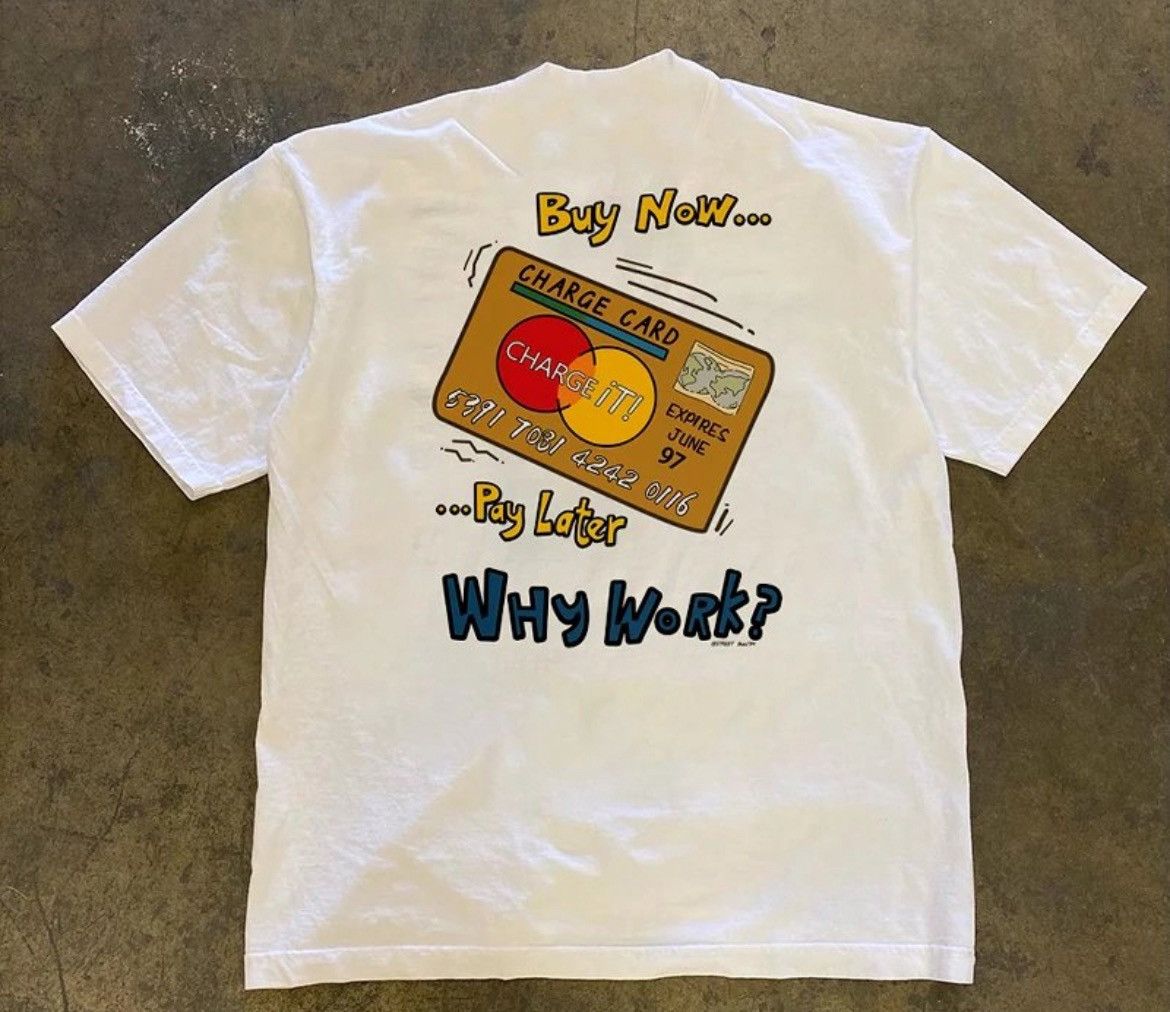 Vintage Buy Now Pay Later Vintage White Tee Size US M / EU 48-50 / 2 - 1 Thumbnail