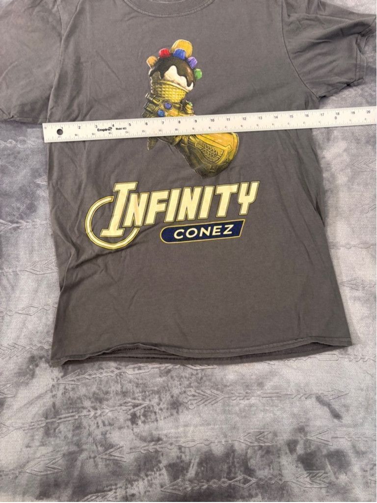 Marvel Comics Men's Marvel Infinity Cones T-Shirt, SM, Gray Size US S / EU 44-46 / 1 - 3 Thumbnail