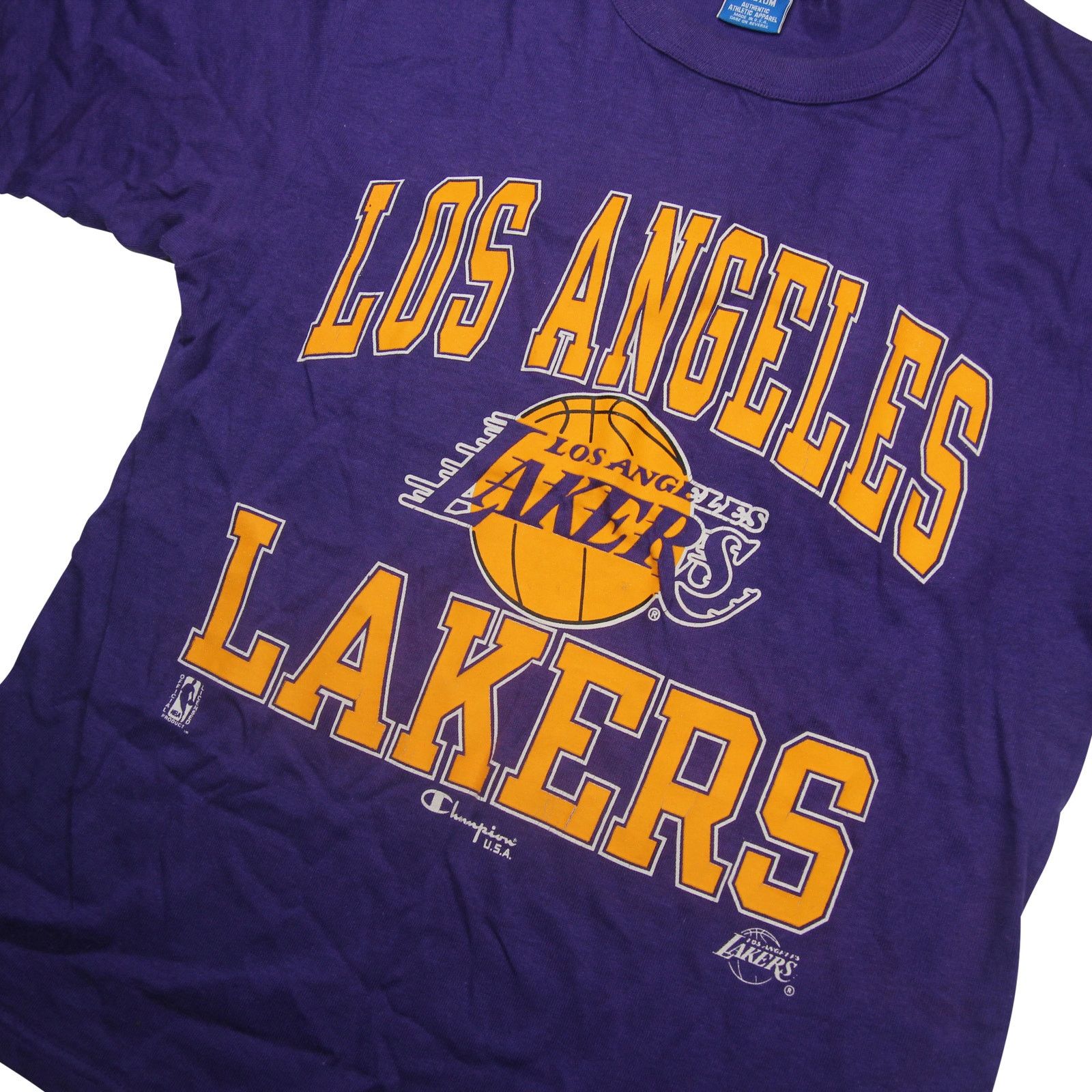 Champion × Vintage Vintage Champion Los Angeles Lakers Graphic T Shirt Size US M / EU 48-50 / 2 - 2 Thumbnail